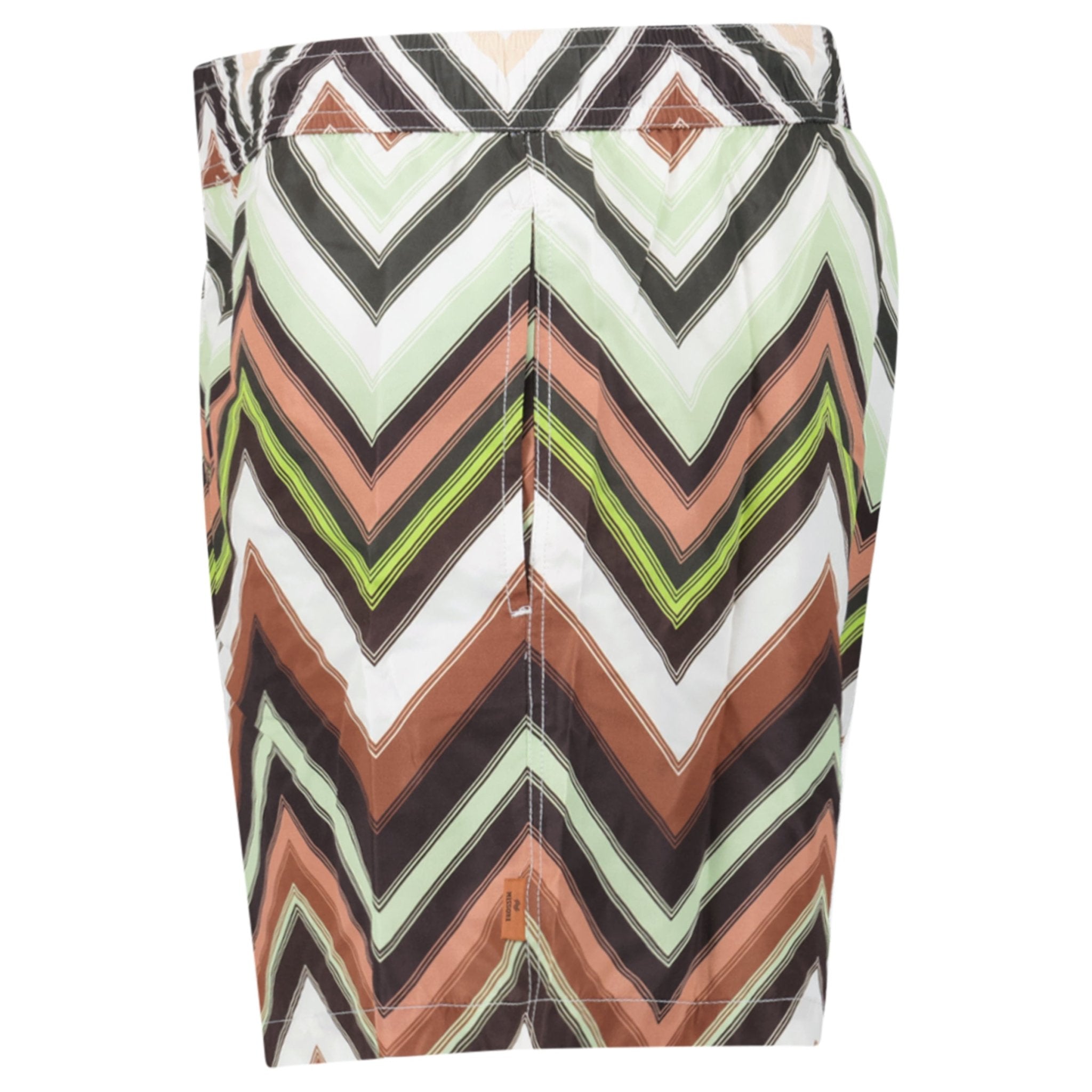 Missoni Zig Zag Swim Shorts Multi Green And Brown