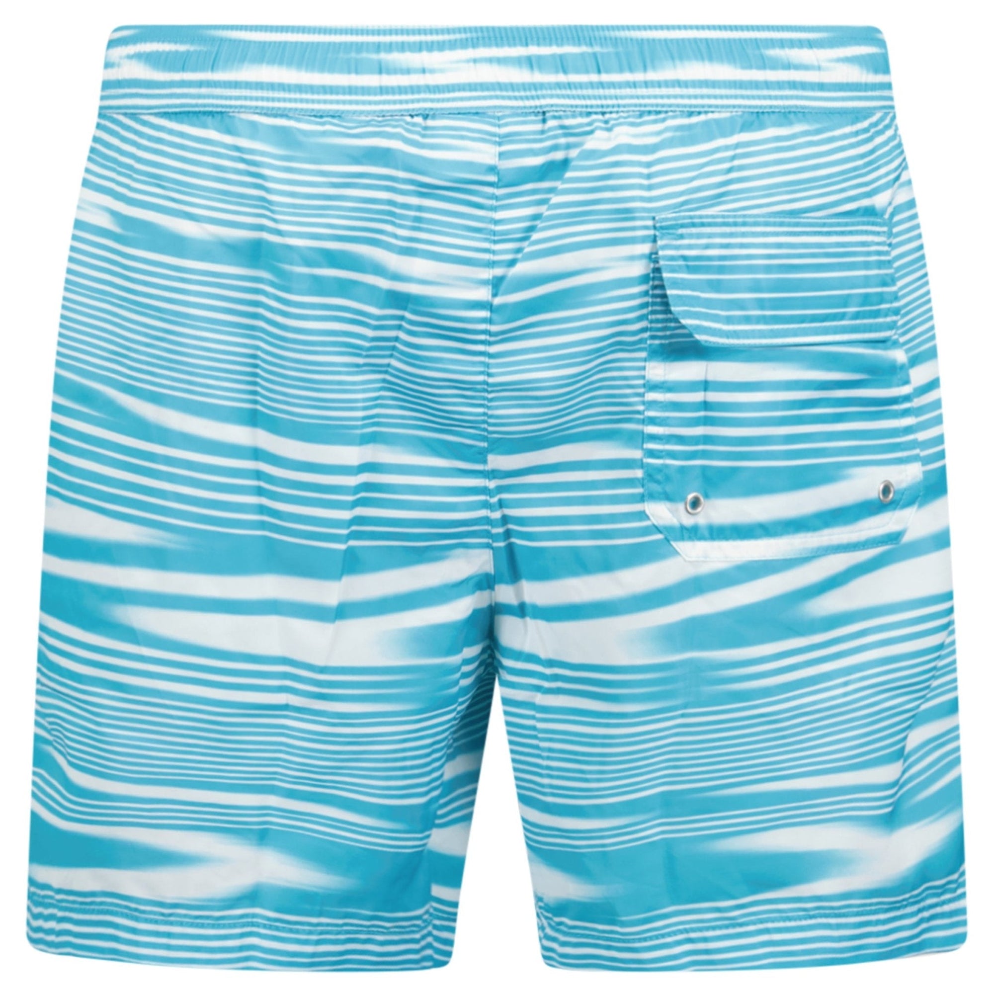 Missoni Stripe Swim Shorts Blue & White