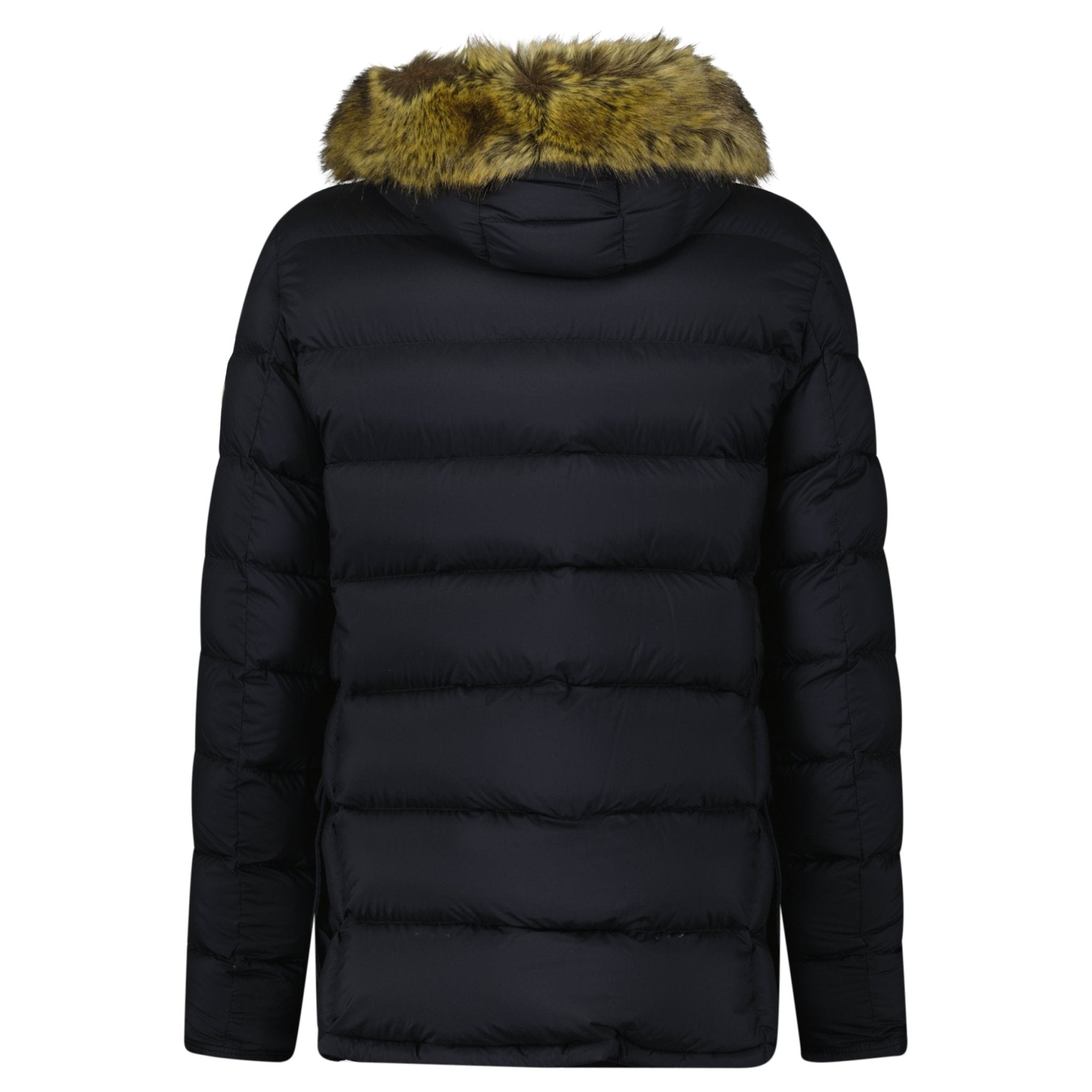 Moncler Clunye Hooded Mid-Length Down Jacket in Black