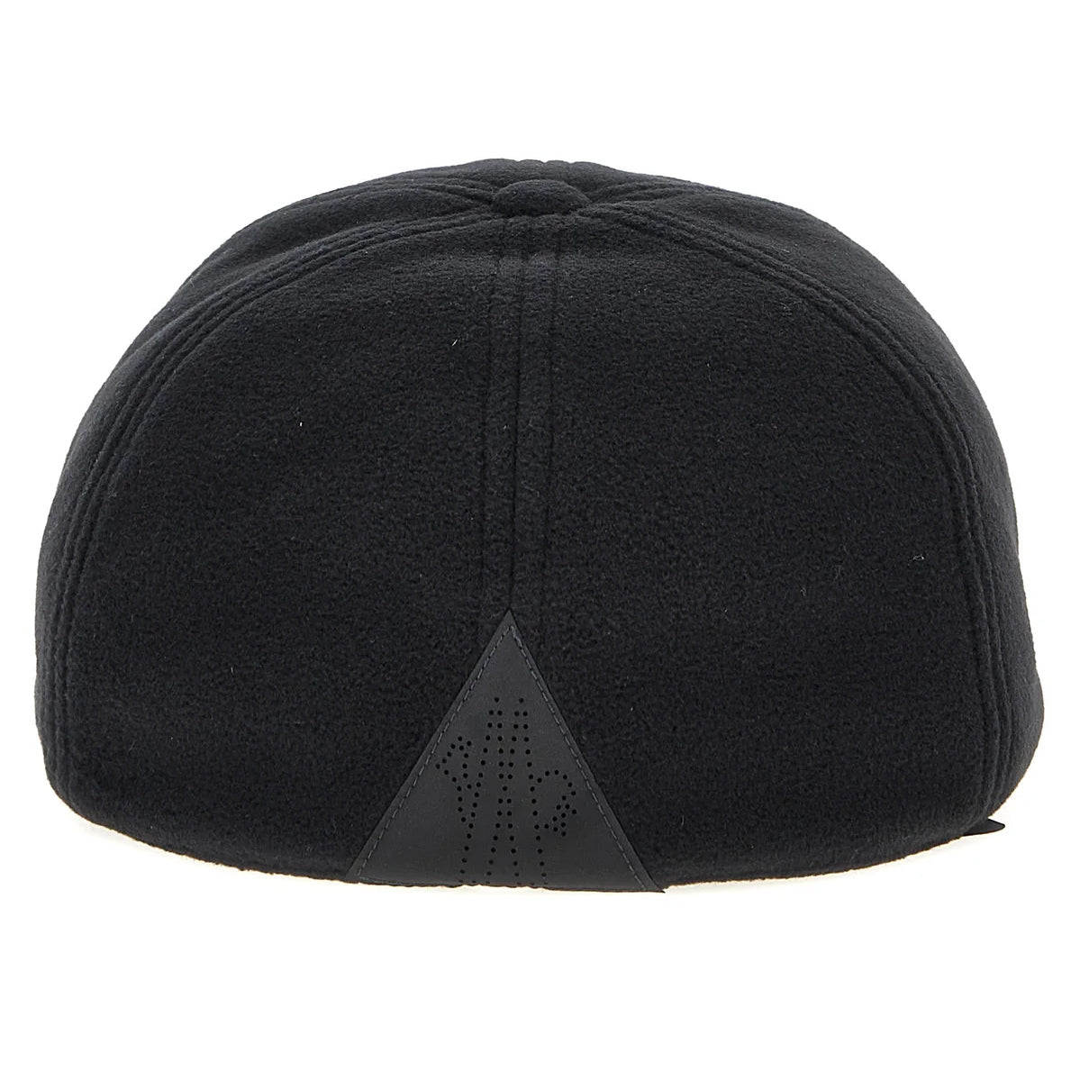 Moncler Grenoble Logo Patch Fleece Cap in Black