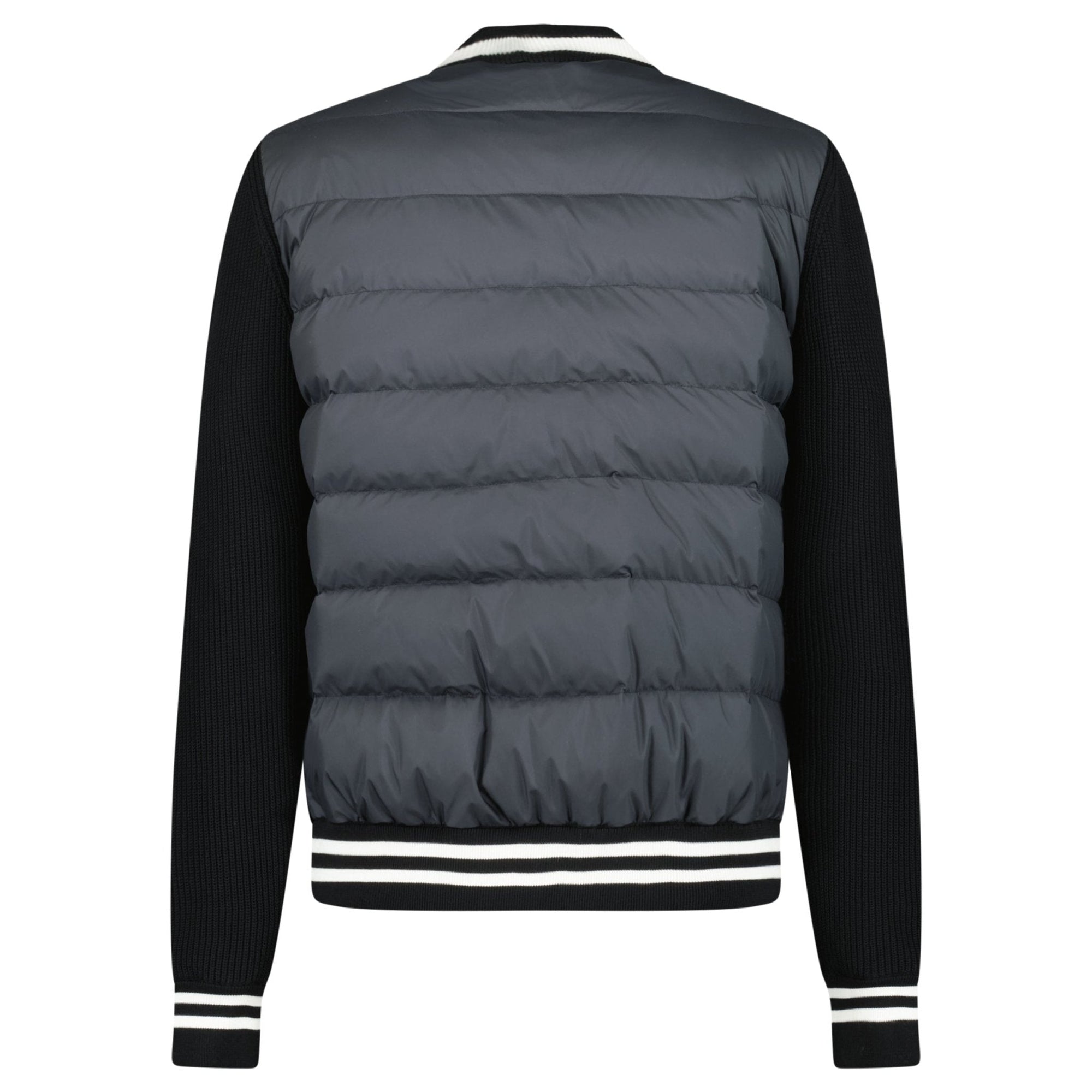 Moncler Padded Zip-Up Cardigan Jacket in Black