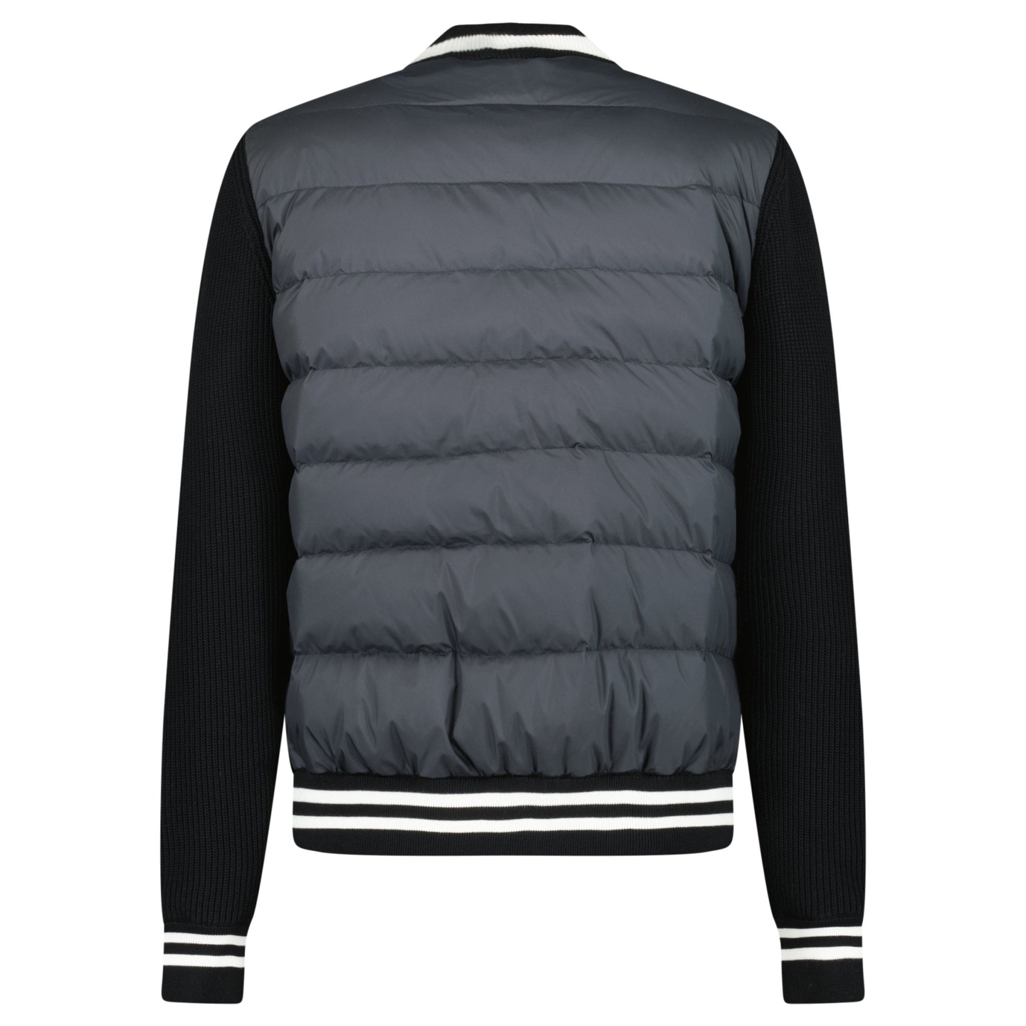 Moncler Padded Zip-Up Cardigan Jacket in Black