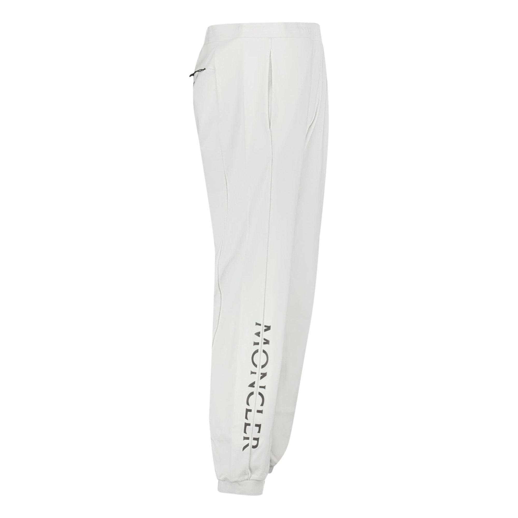 Moncler Side Reflective Writing Logo Sweatpants Grey