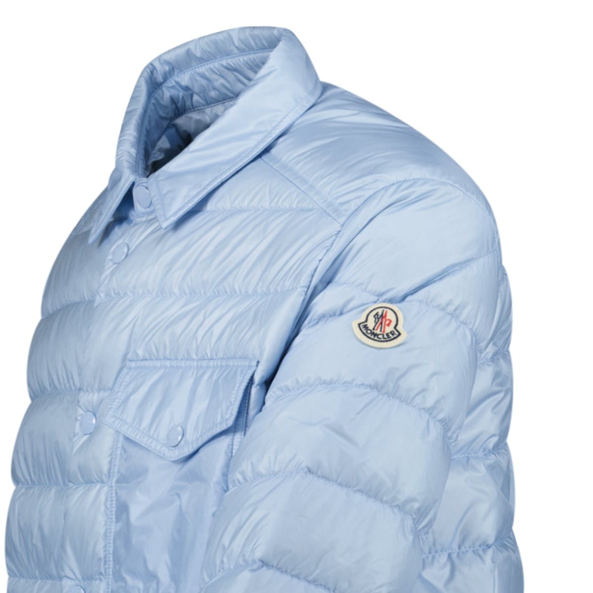 Moncler Tenibres Down Shirt Jacket Sky Blue