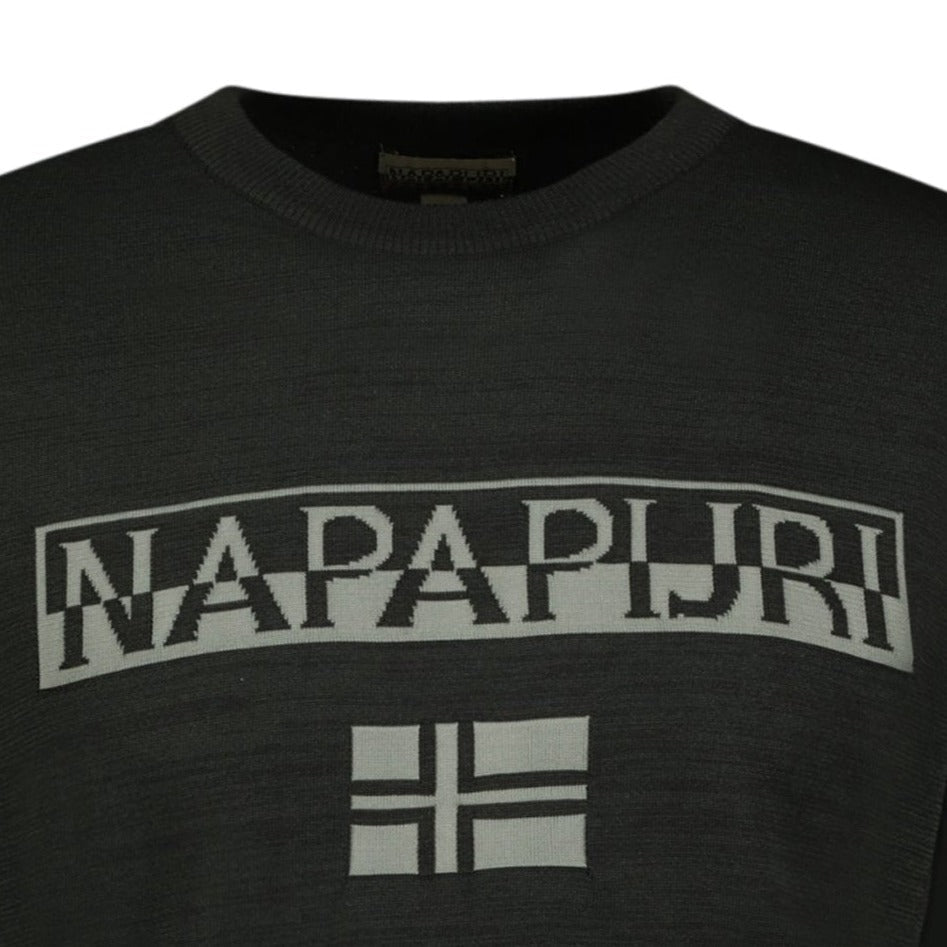Napapijri Durras Crewneck Jumper Black & Grey