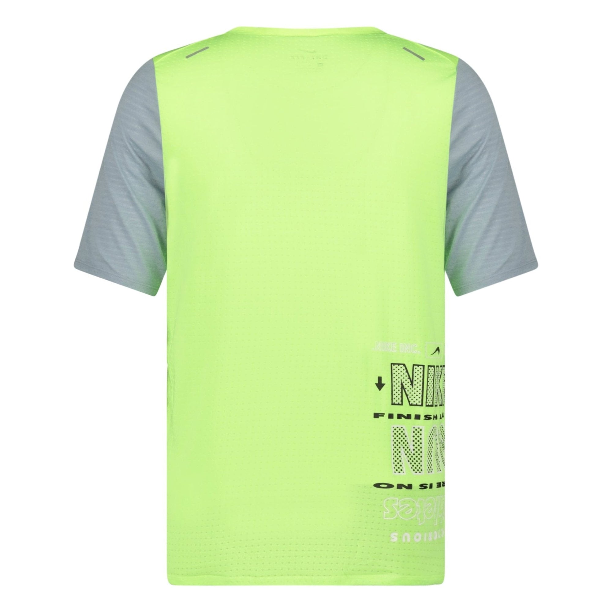 Nike Dri-Fit Breathe T-Shirt Yellow & Grey