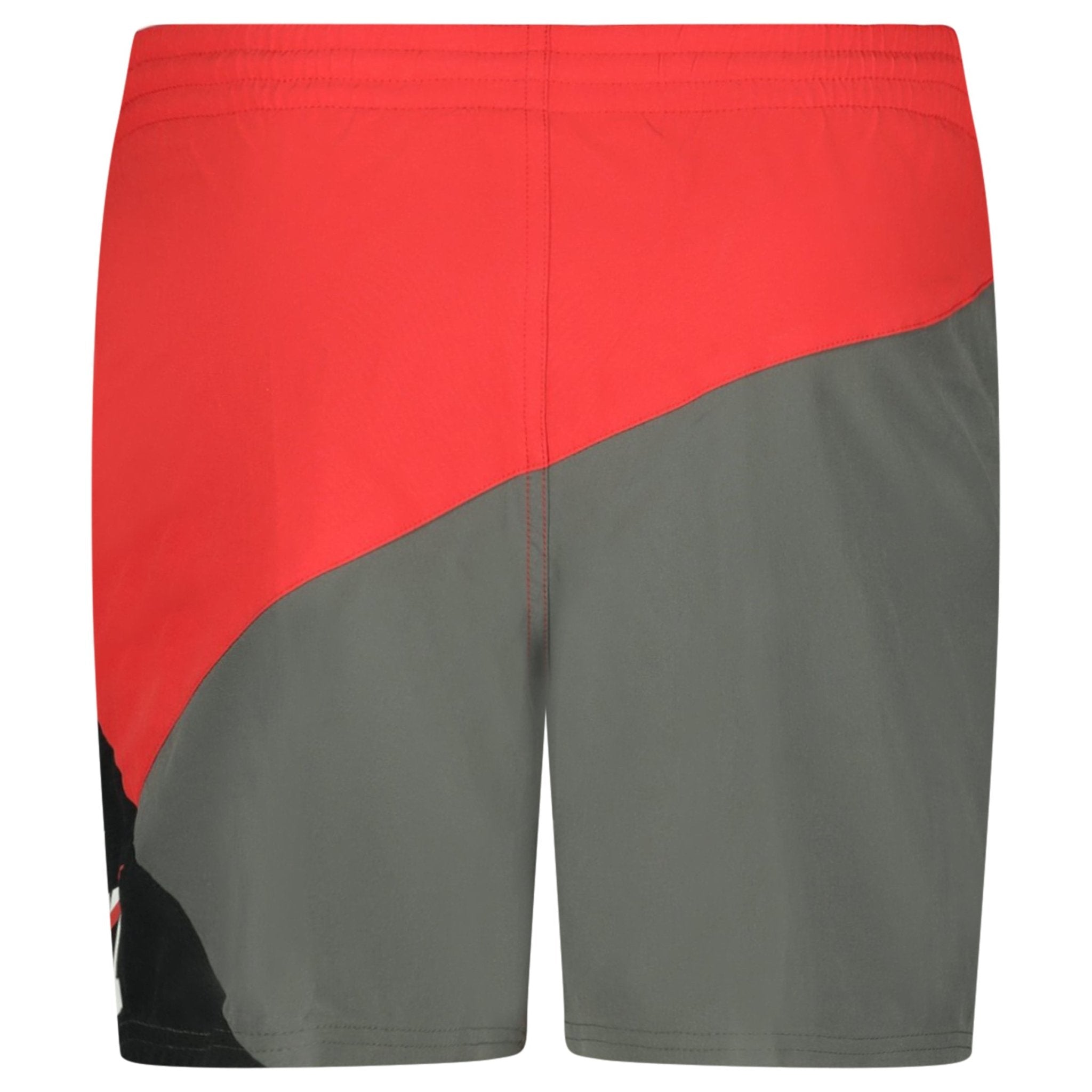 Nike Panelled Swim Shorts Red & Grey