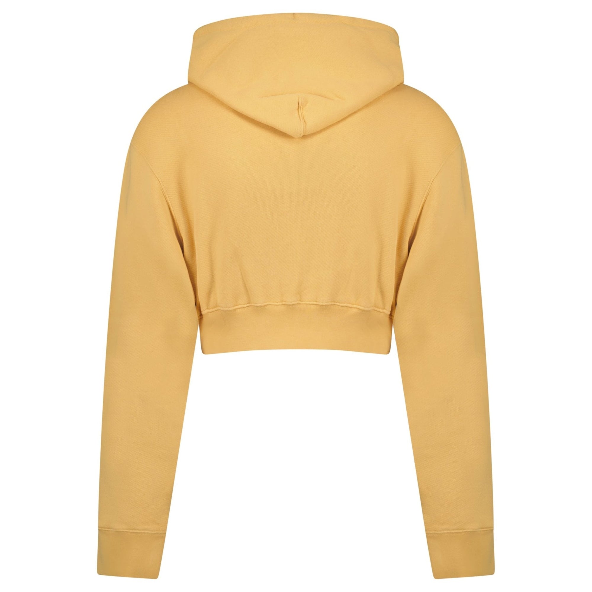 Off-White 70's Type Logo Crop Sweatshirt Sand