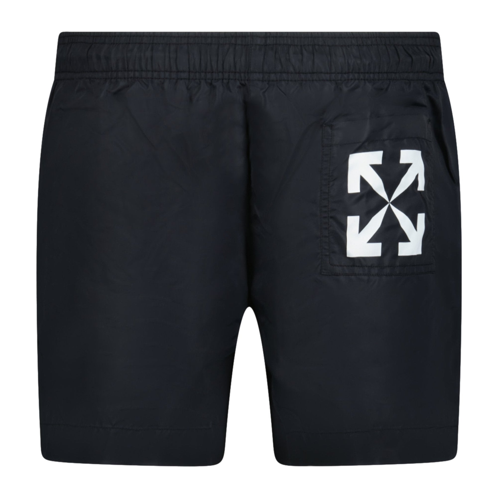 Off-White Arrow Design Swim Shorts Black