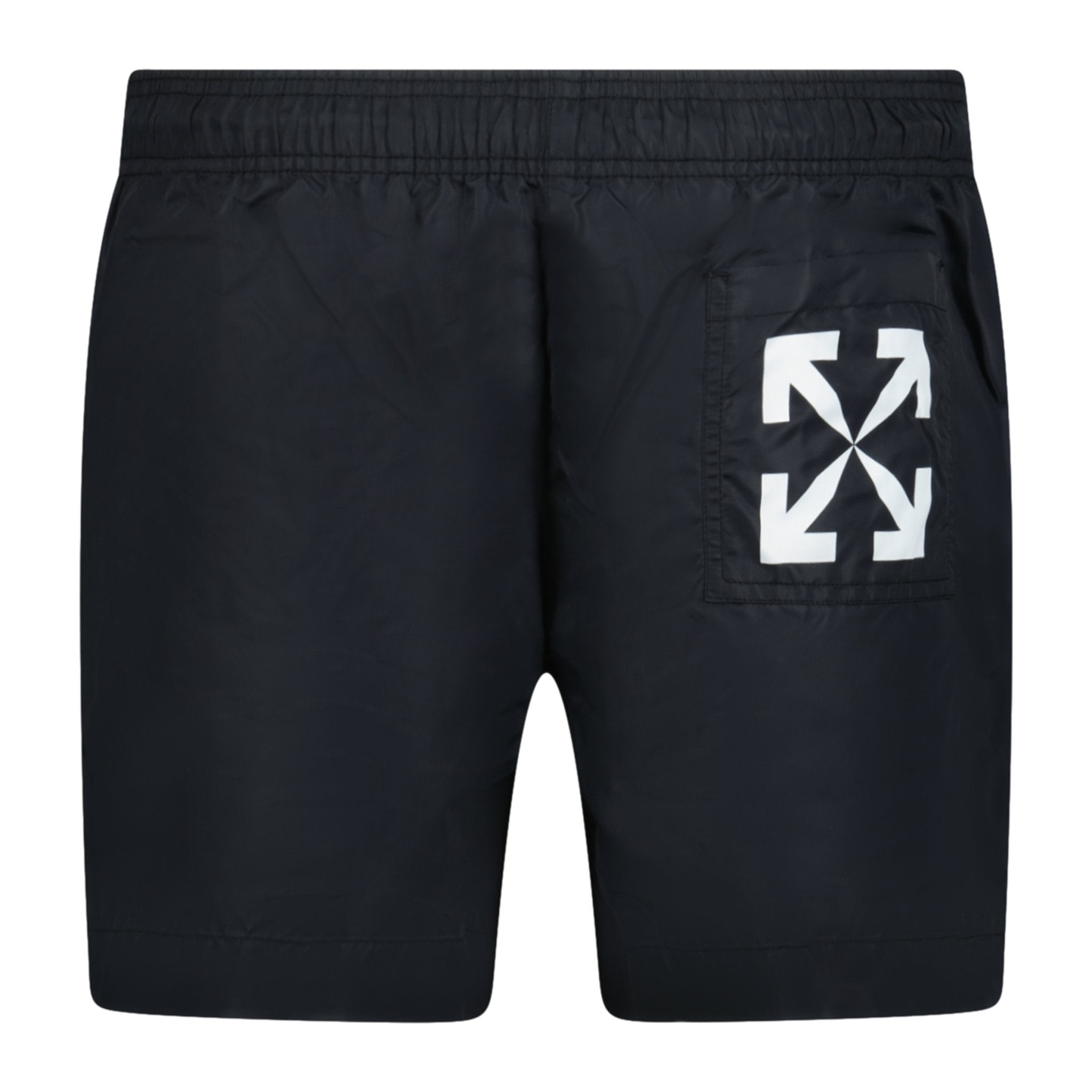 Off-White Arrow Design Swim Shorts Black