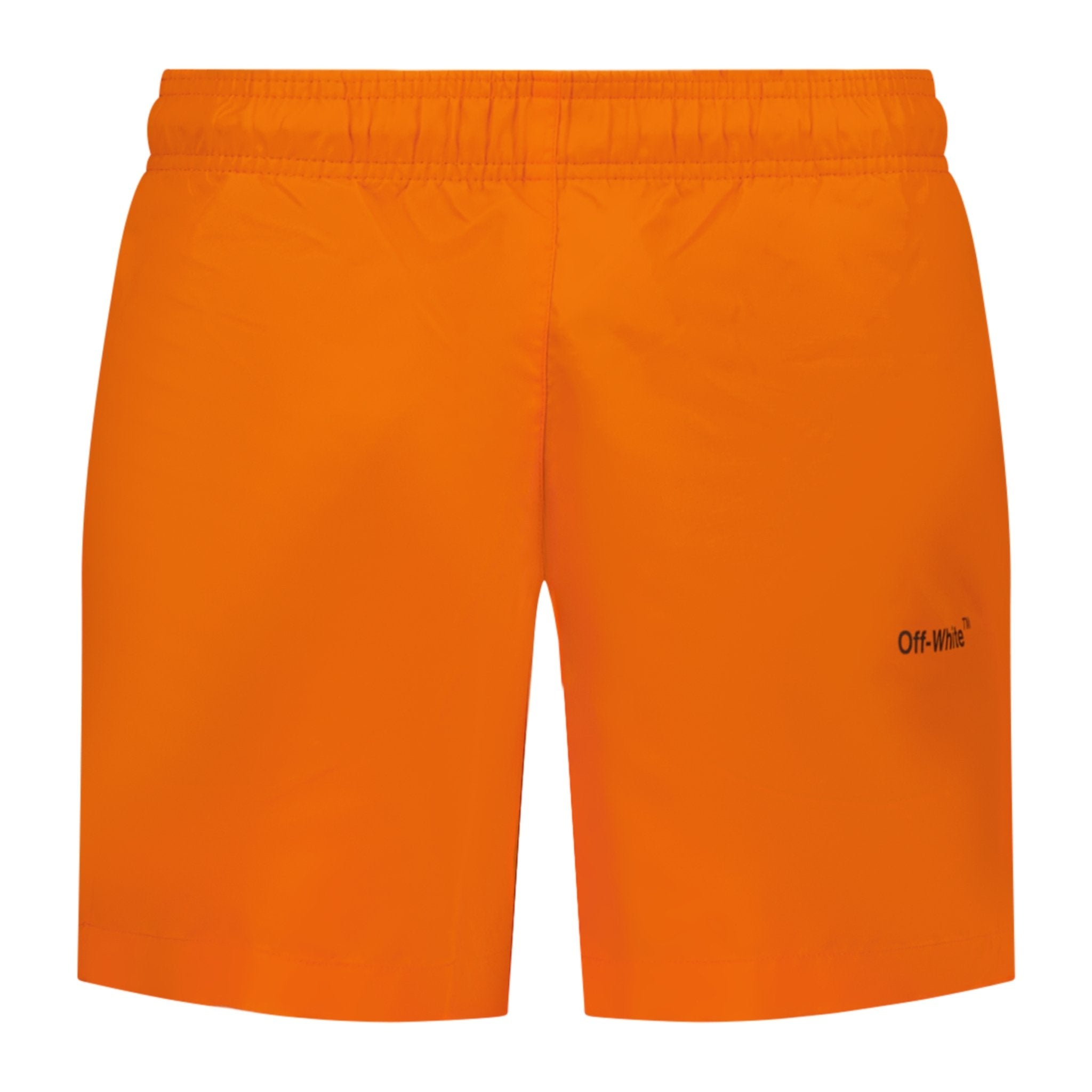 Off-White Arrow Design Swim Shorts Orange