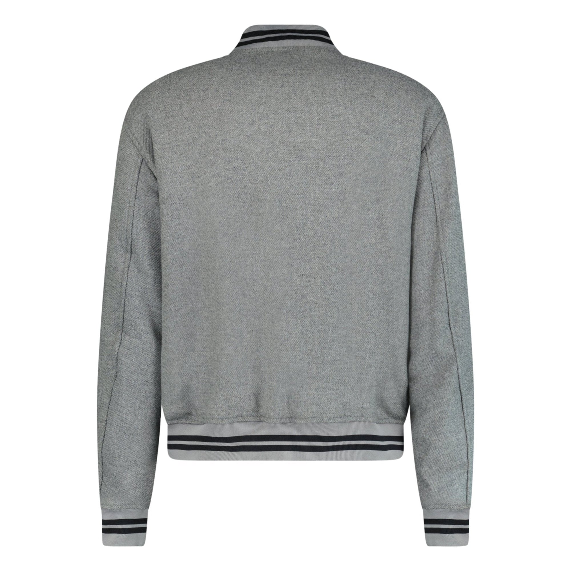 Off-White Diagonal Outline Varsity Jacket Grey