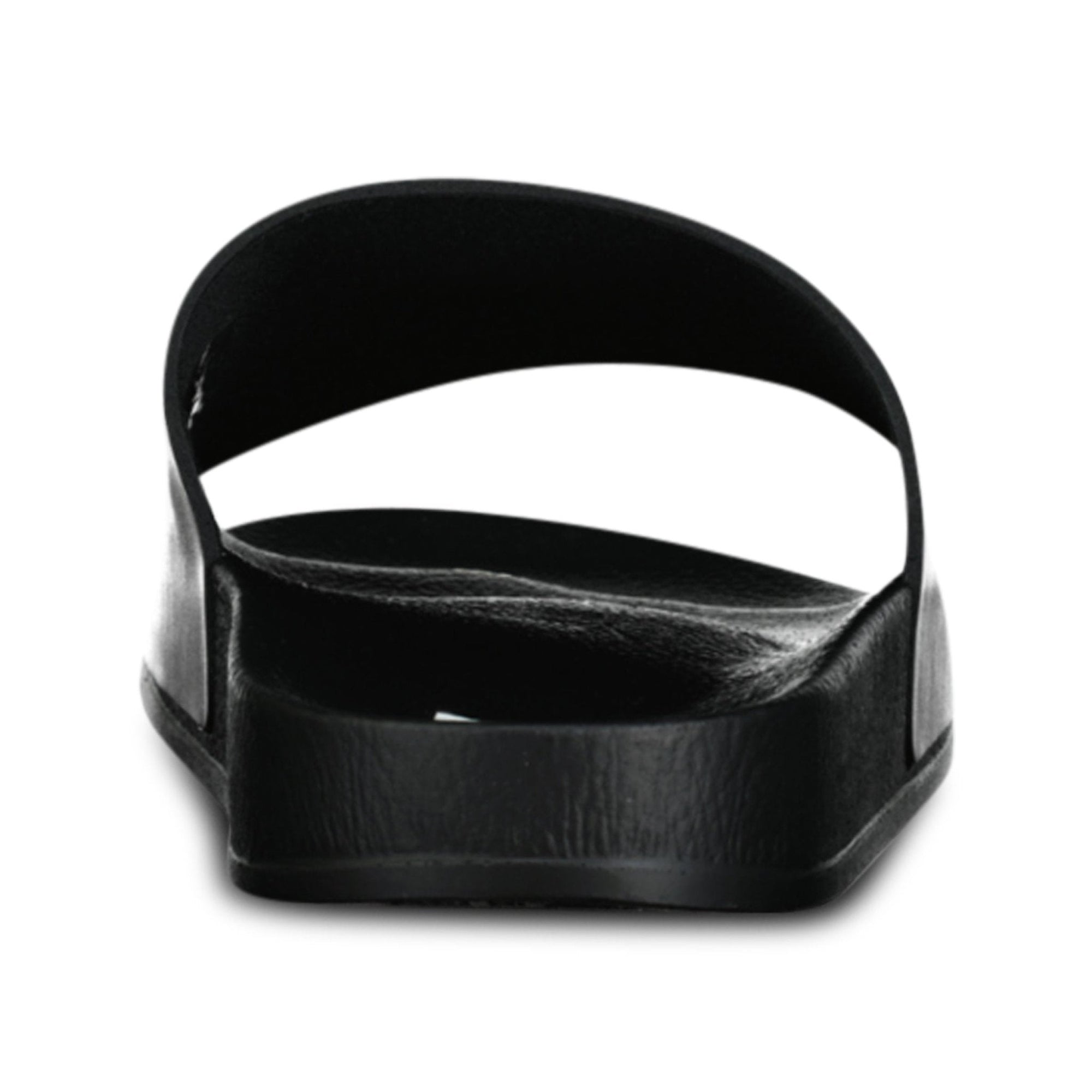 Off-White White Drowning Man Sliders Black