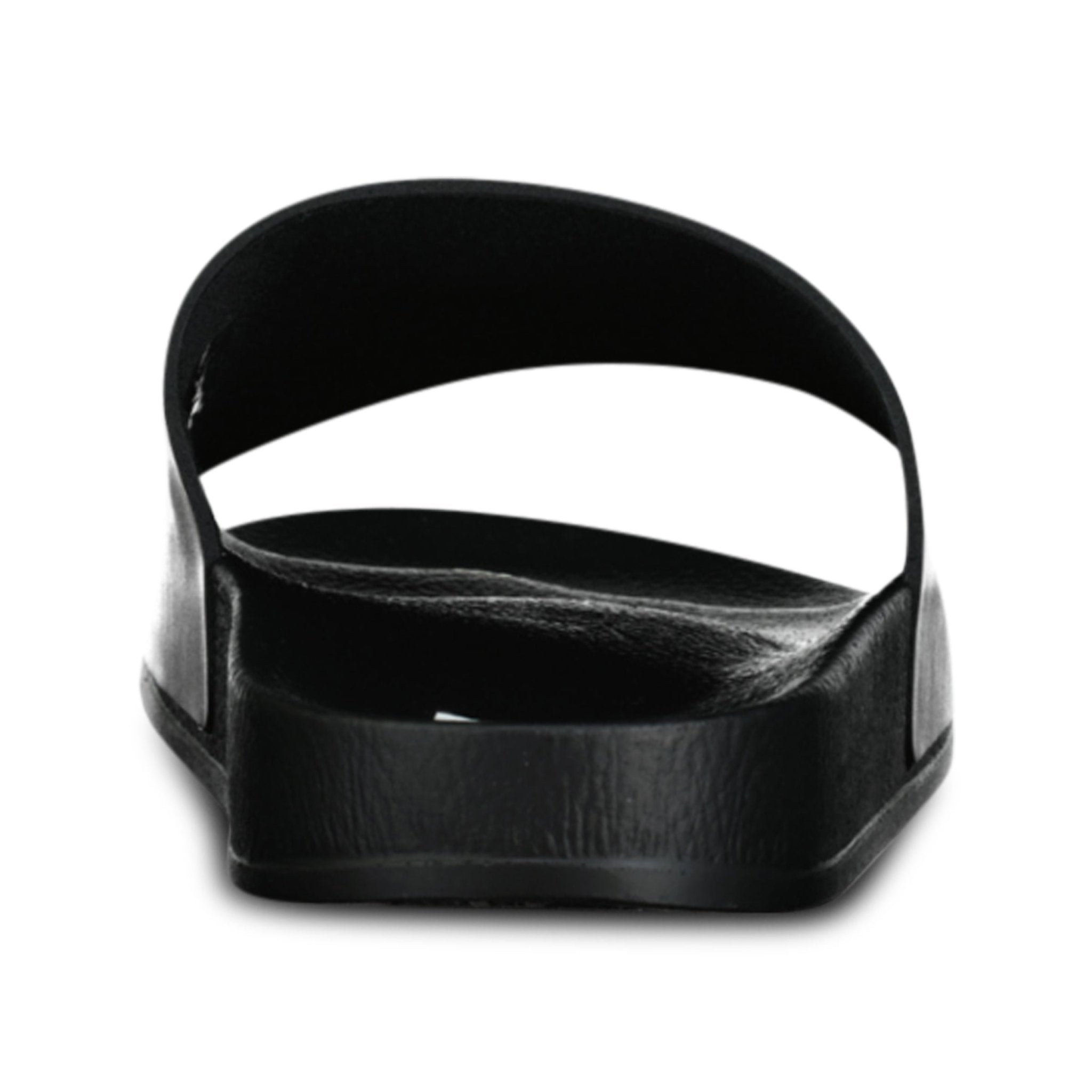 Off-White White Drowning Man Sliders Black