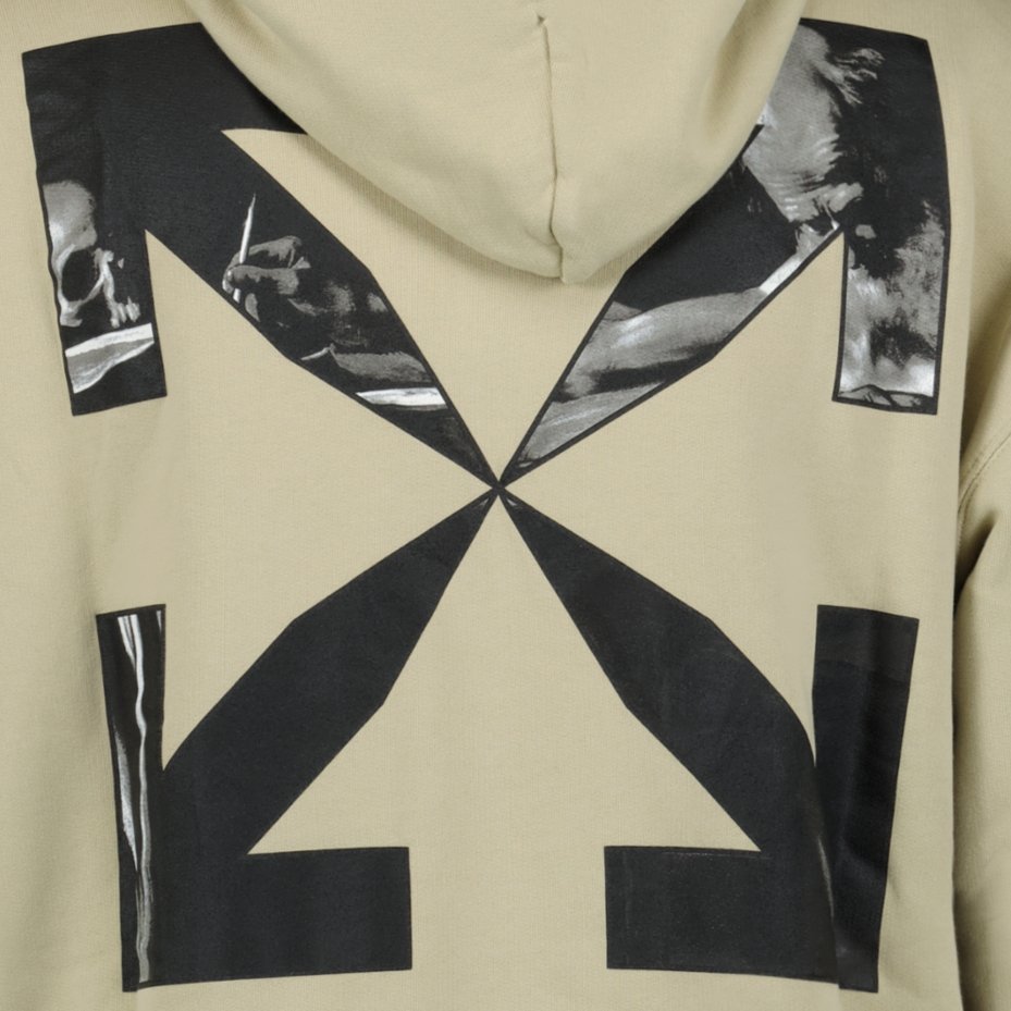 Off-White Hooded Sweatshirt Light Beige
