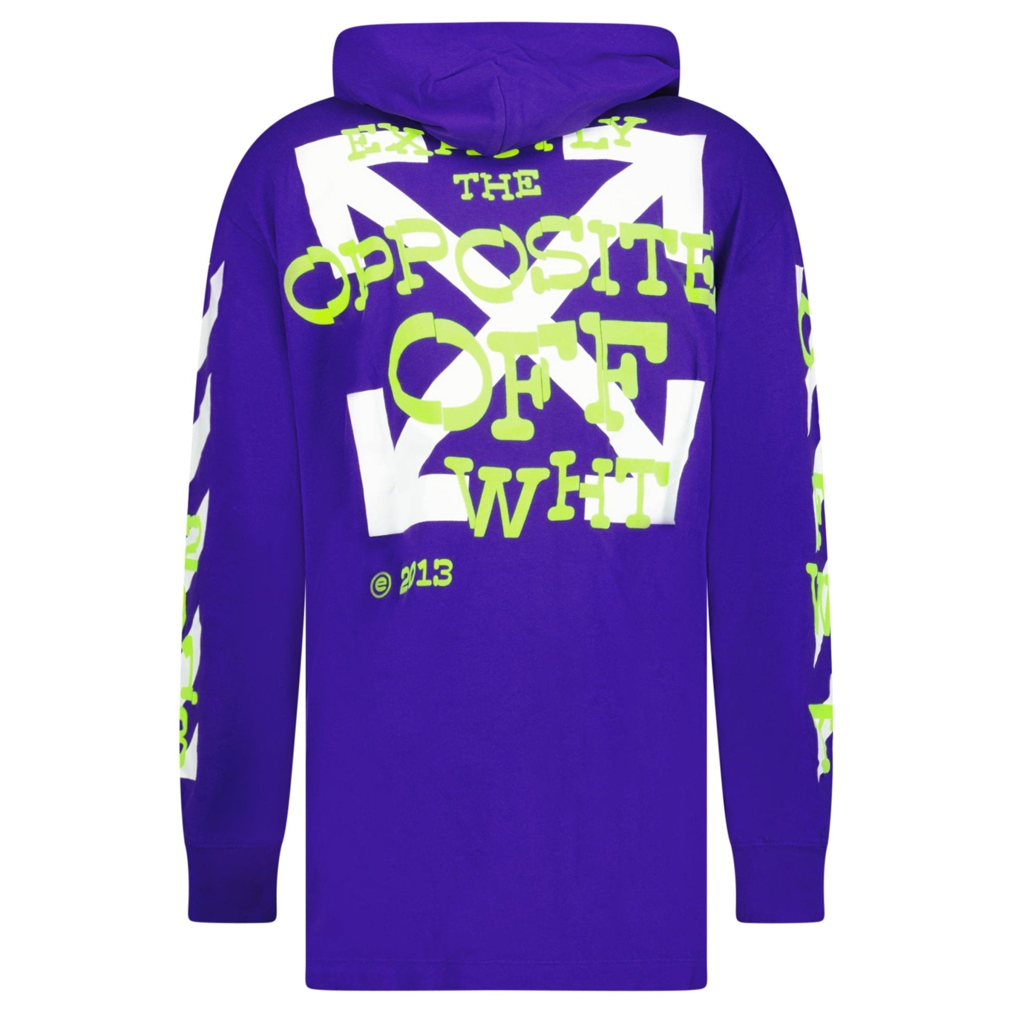 Off-White Opposite Arrows T-Shirt Hoodie Purple