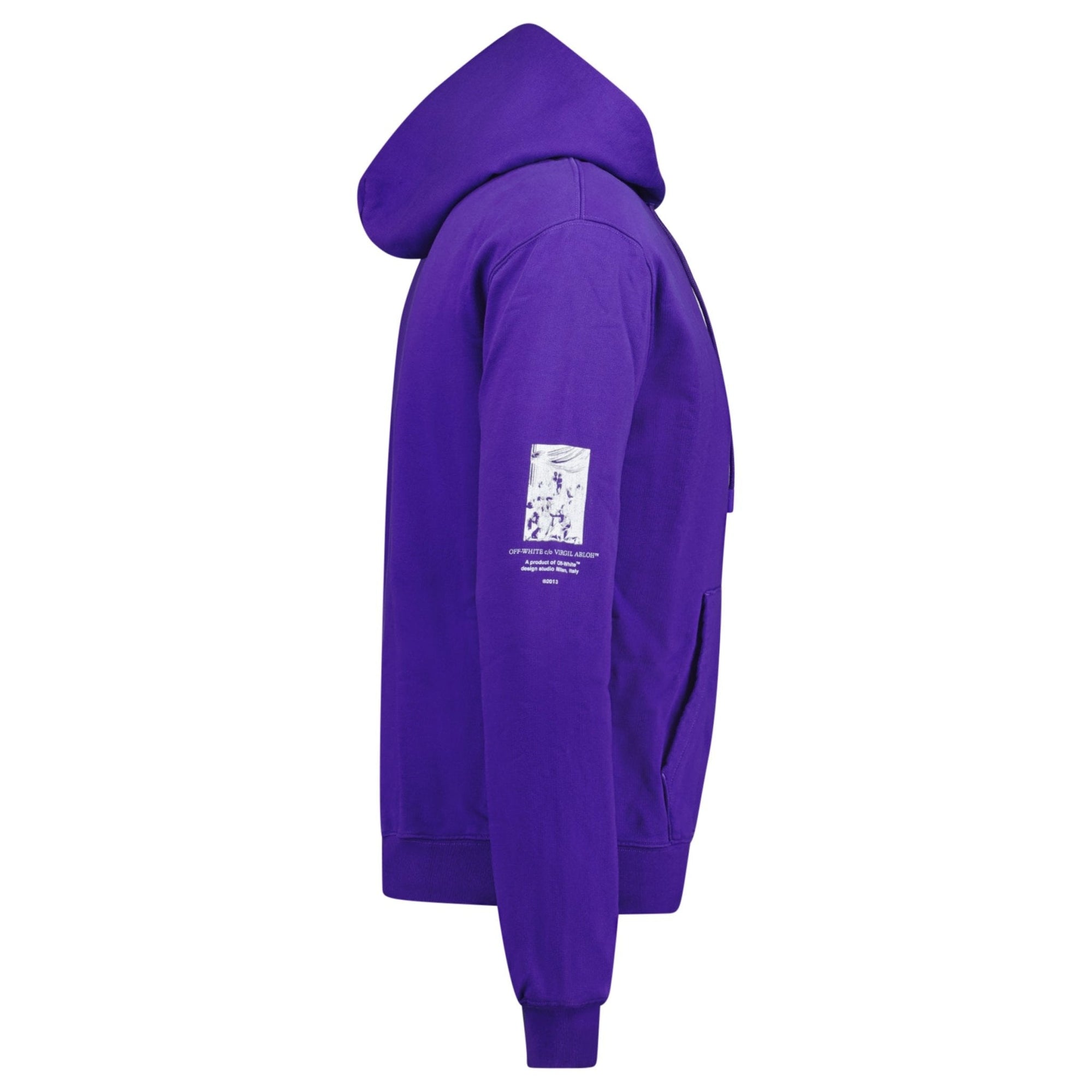 Off-White 'Paint Mirror' Hooded Sweatshirt Purple