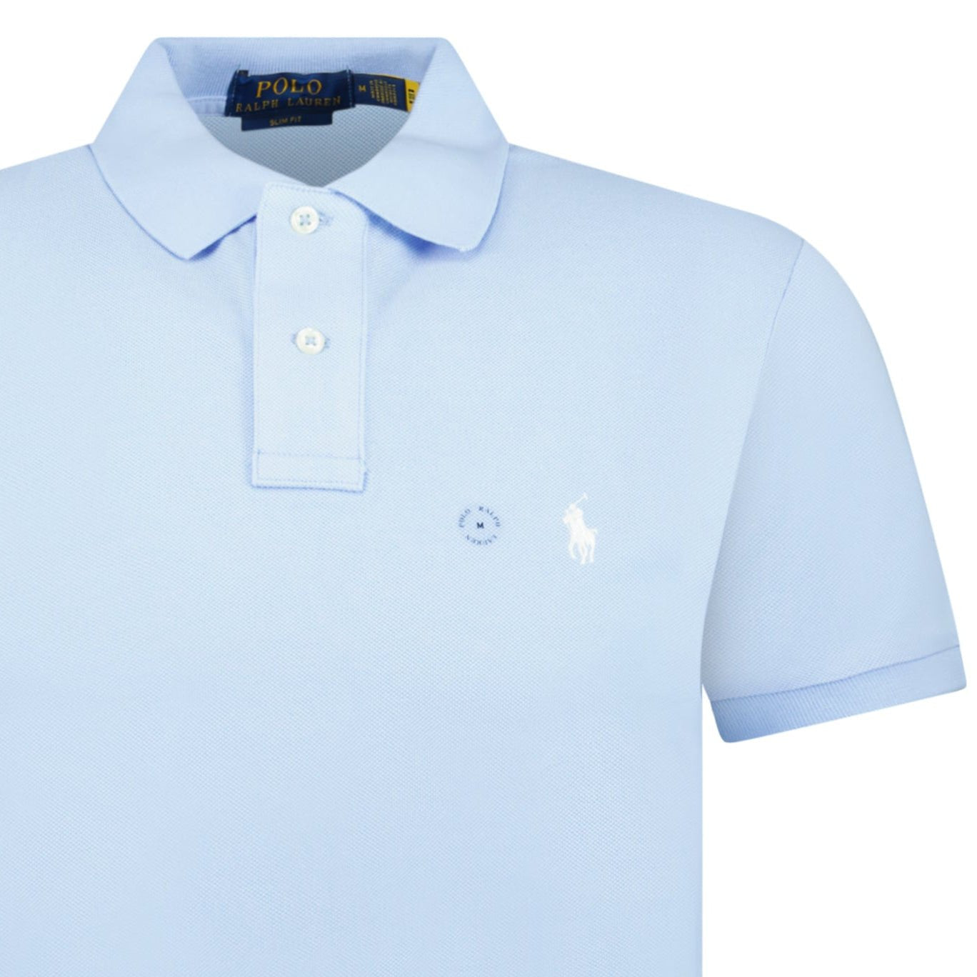 Polo Ralph Lauren Mesh Slim Fit Polo Shirt in Office Blue.
