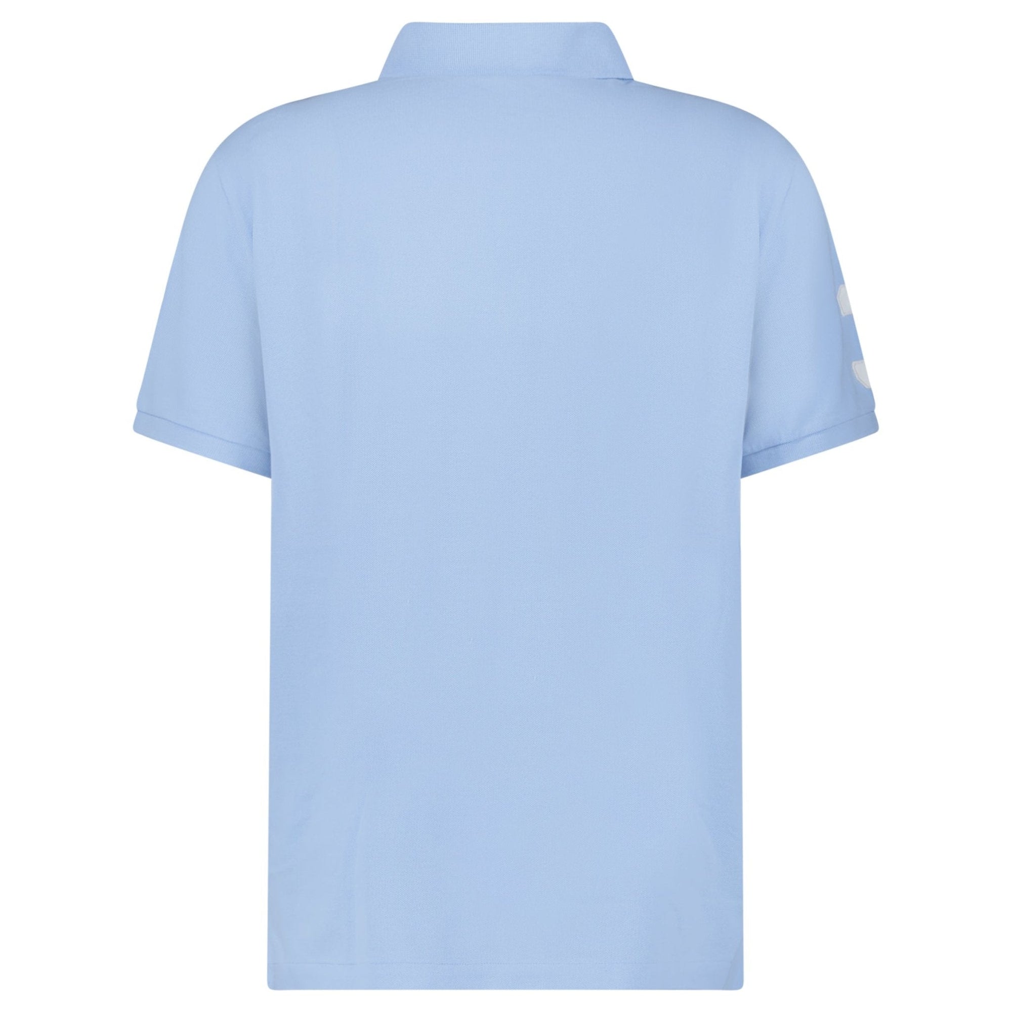 Polo Ralph Lauren Big Pony Mesh Custom Slim Fit Polo Shirt in Light Blue
