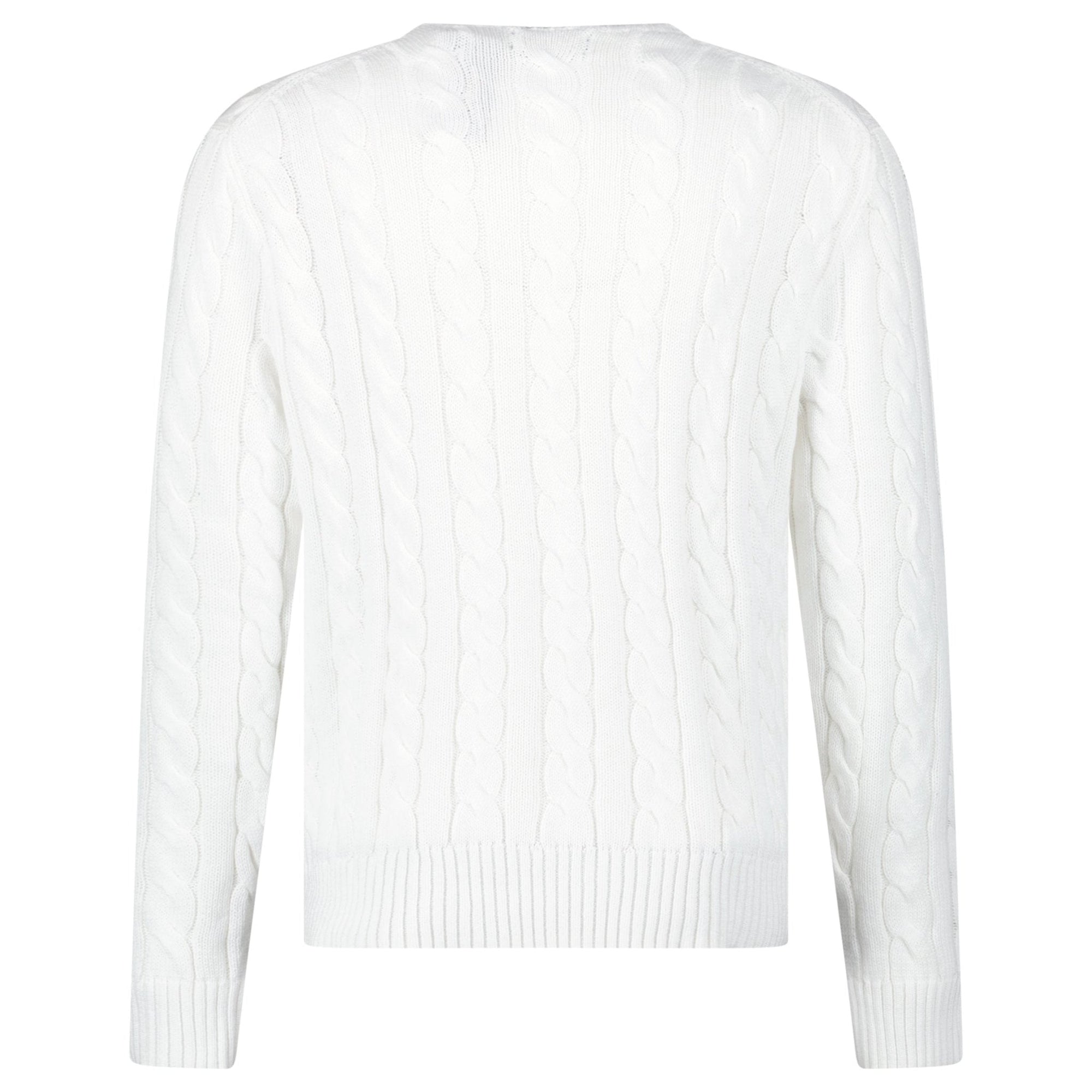 Polo Ralph Lauren Cable Knit Sweater in White