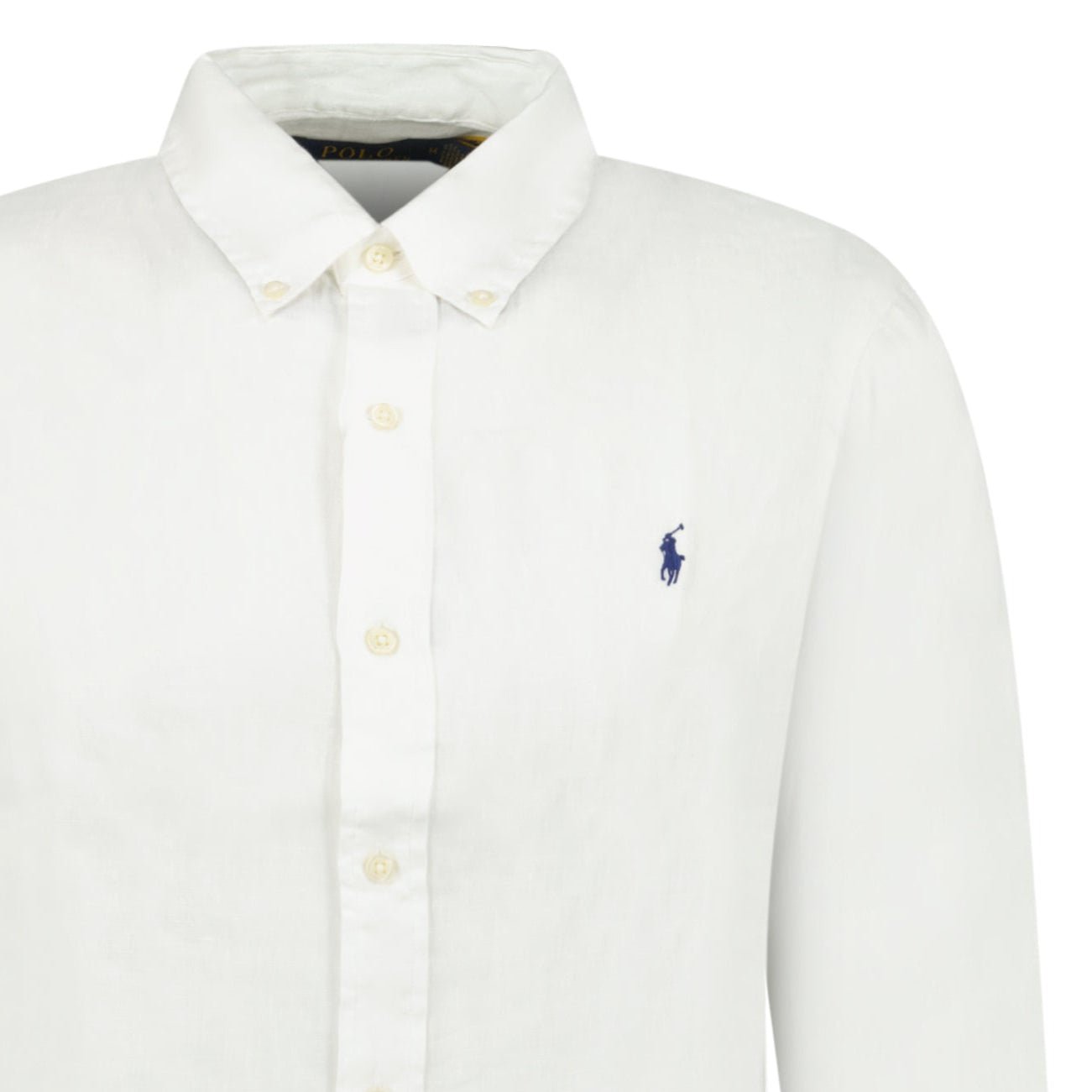 Polo Ralph Lauren Custom Fit Linen Shirt in Ceramic White