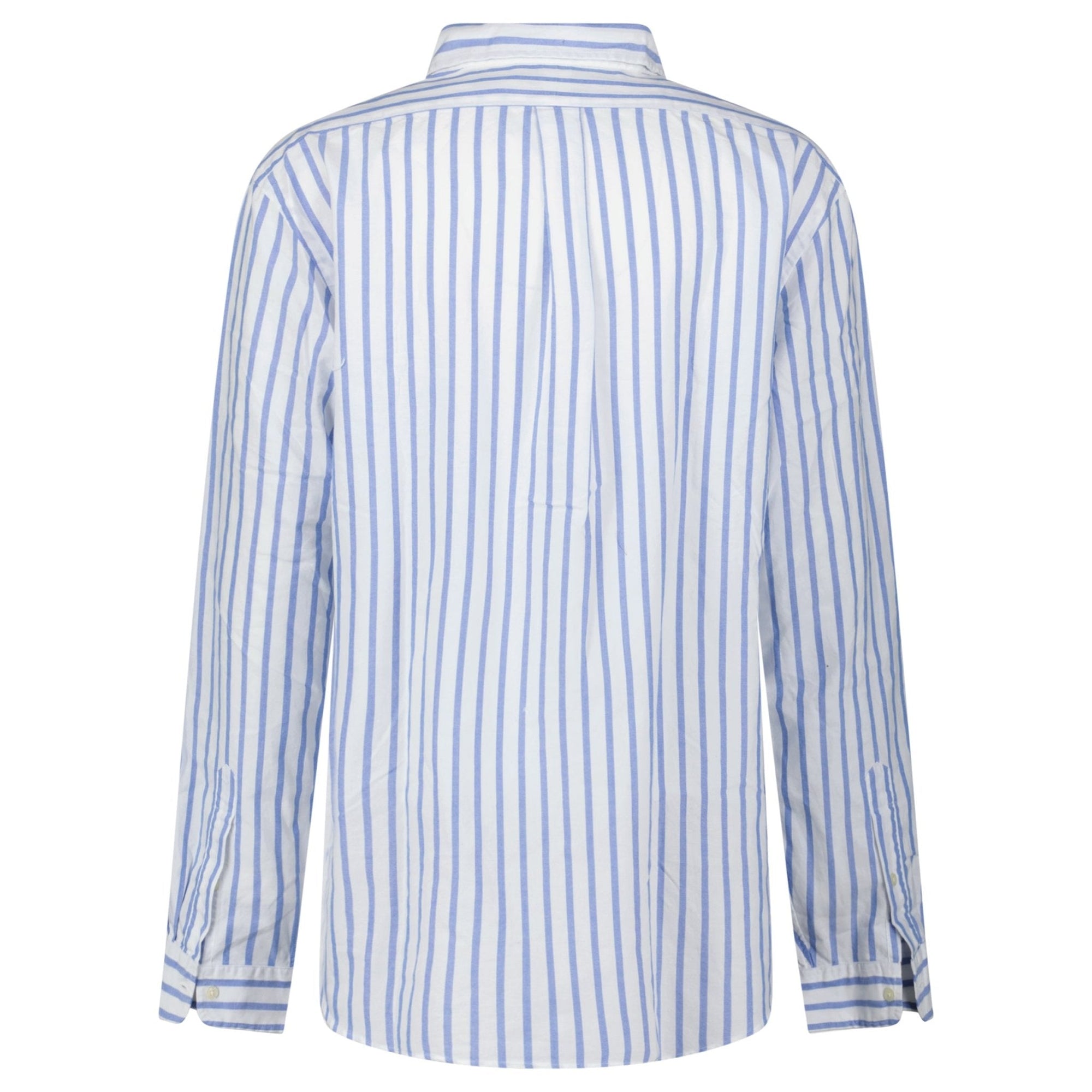Polo Ralph Lauren Custom Fit Stripe Oxford Shirt in Blue/White