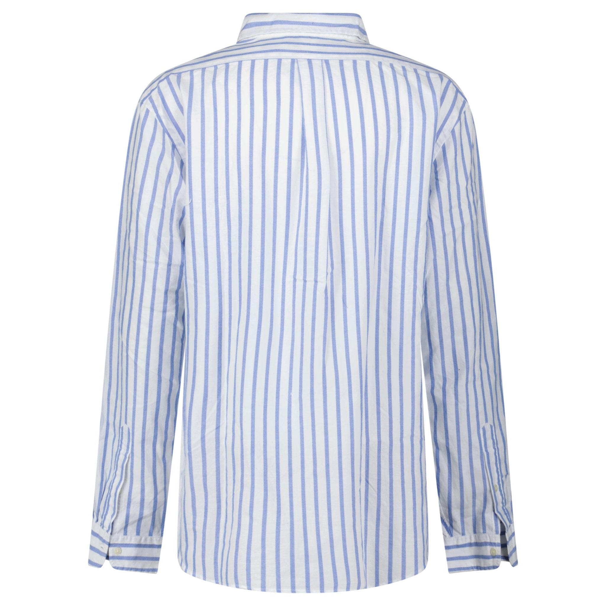 Polo Ralph Lauren Custom Fit Stripe Oxford Shirt in Blue/White