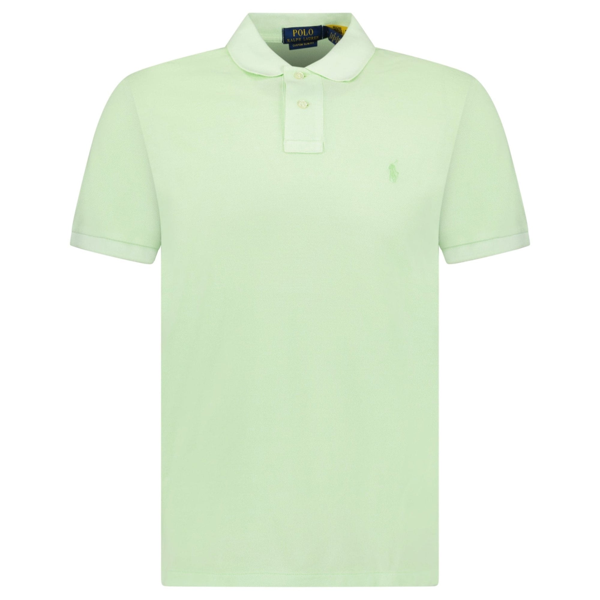 Polo Ralph Lauren Custom Slim Fit Mesh Polo Shirt in Leaf