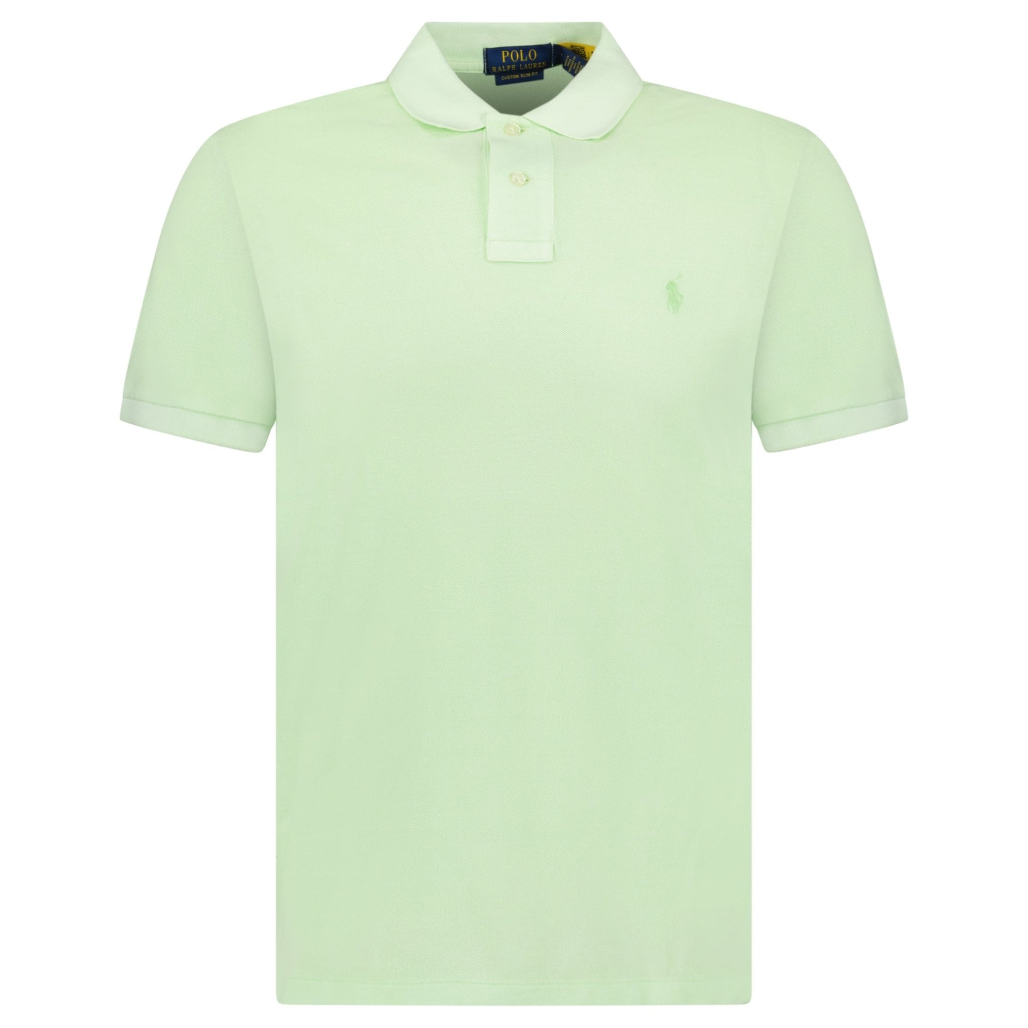 Polo Ralph Lauren Custom Slim Fit Mesh Polo Shirt in Leaf