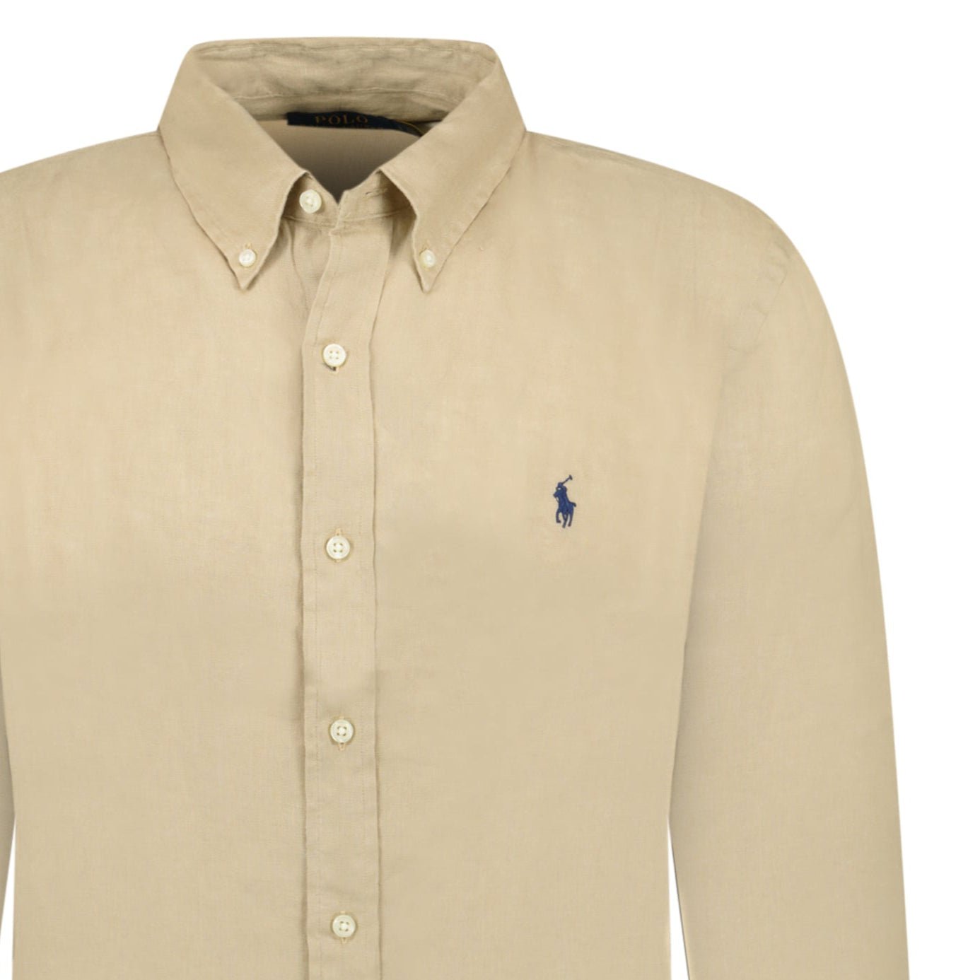 Polo Ralph Lauren Custom Fit Long Sleeve Sport Shirt Costal Beige