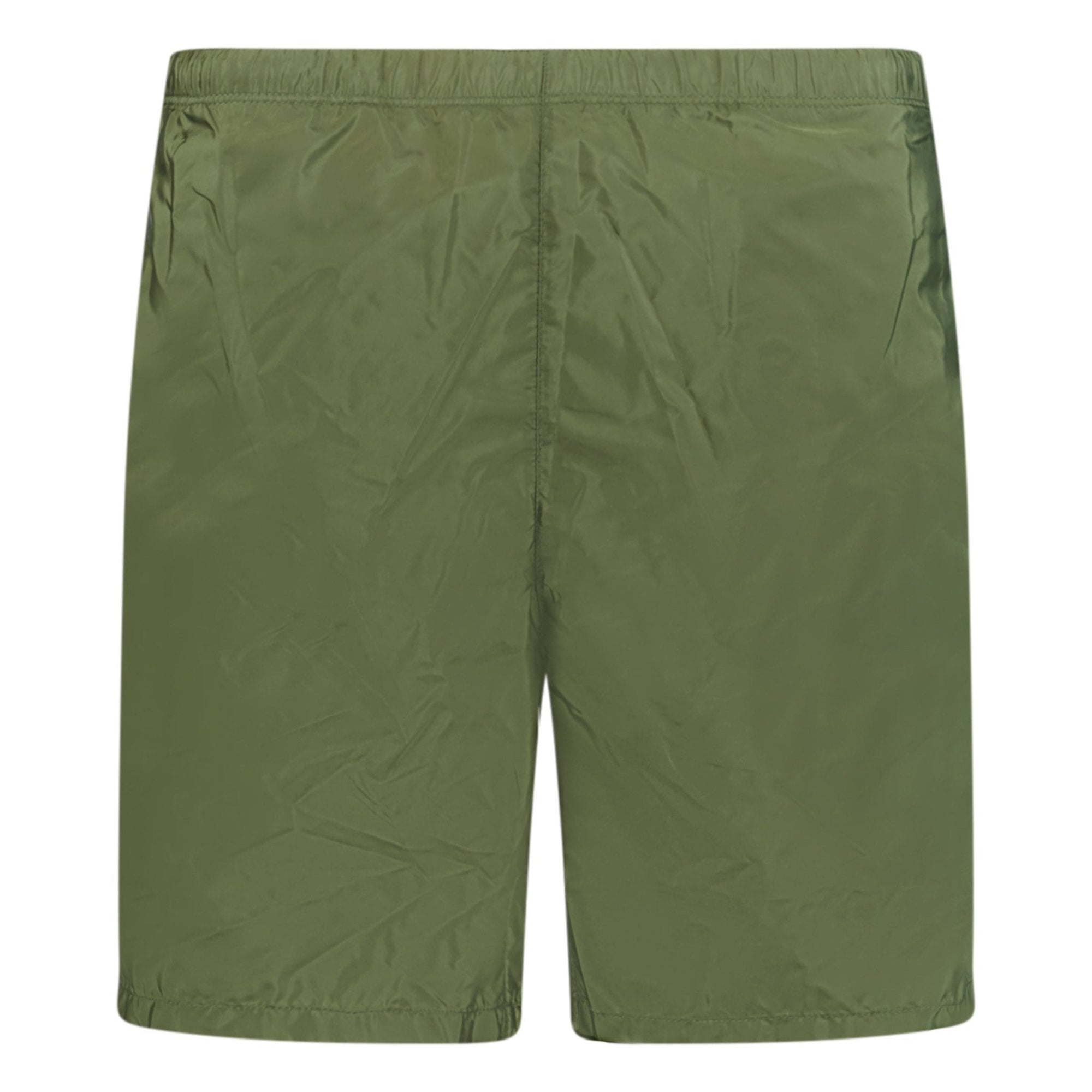 Prada Metal Logo Swim Shorts Khaki
