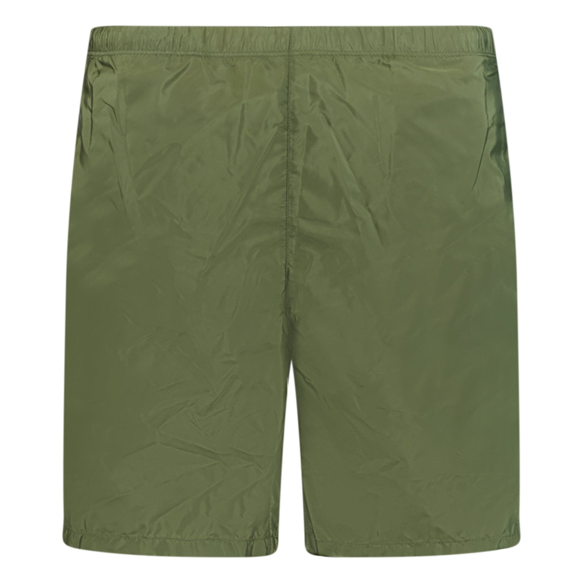 Prada Metal Logo Swim Shorts Khaki