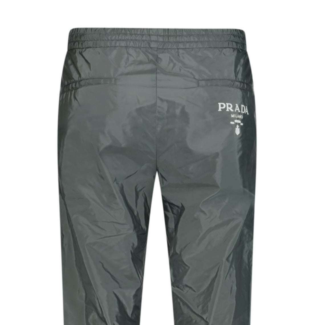 Prada Nylon Piuma Sweatpants Grey
