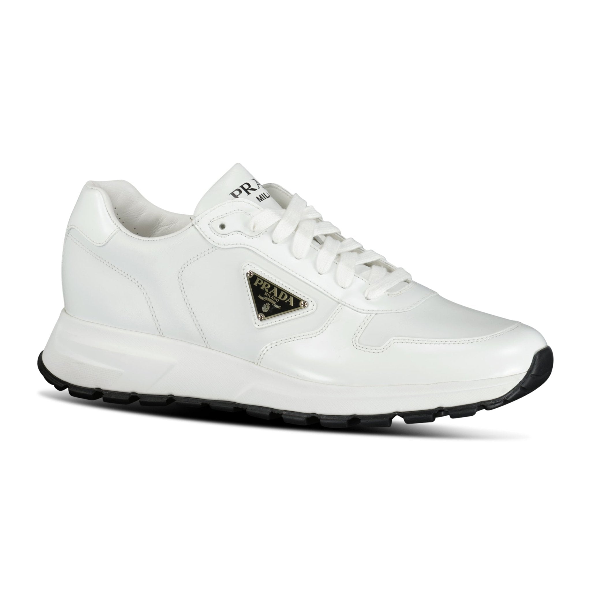 Prada Re-Nylon Prax 01 Triangle Logo Trainers White