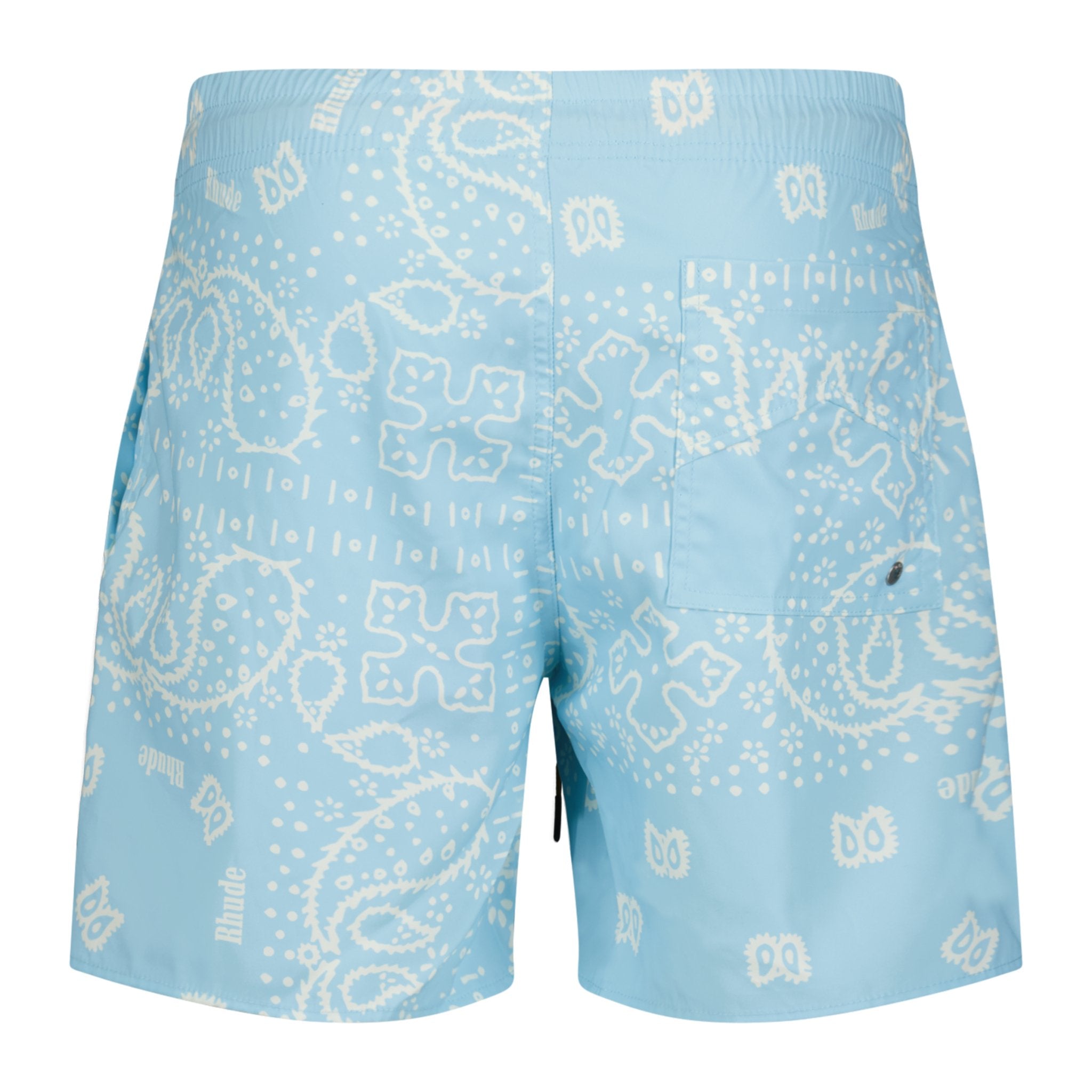 Rhude Bandana Swim Shorts Sky Blue
