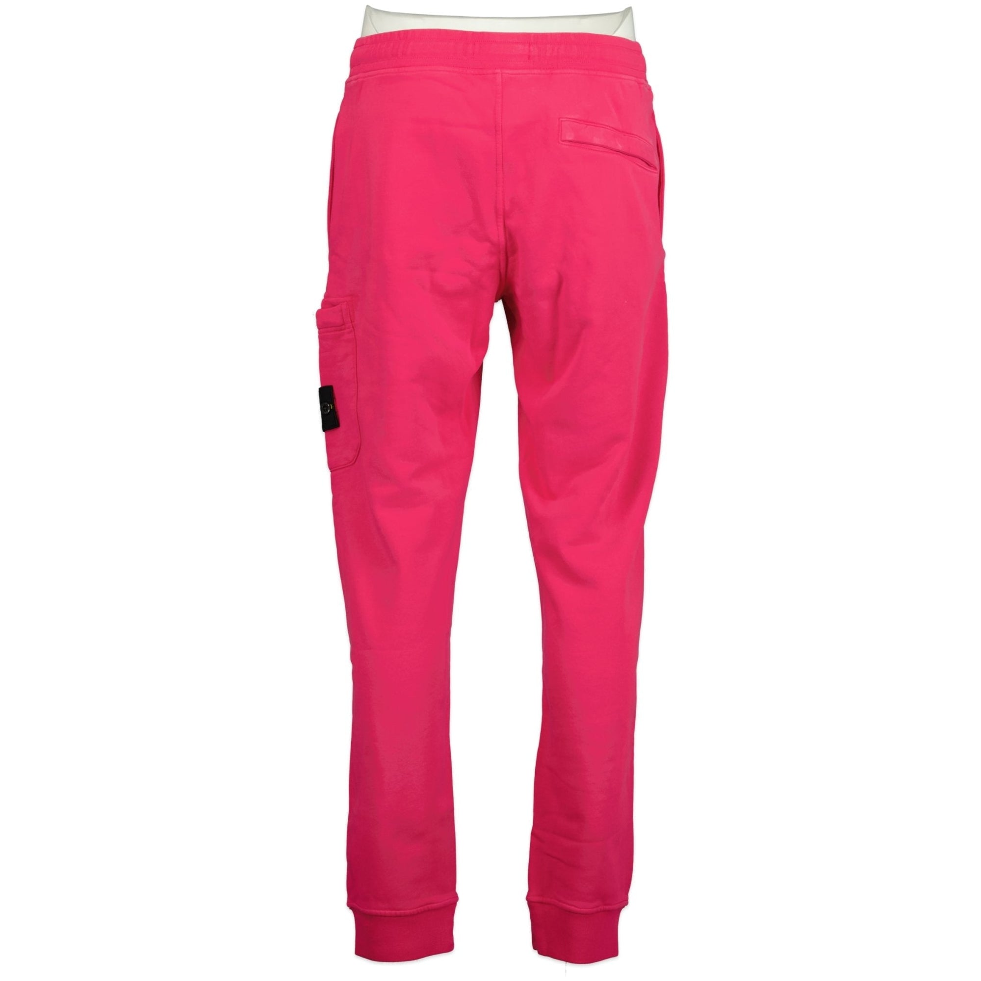 Stone Island Badge Cotton Sweatpants Pink