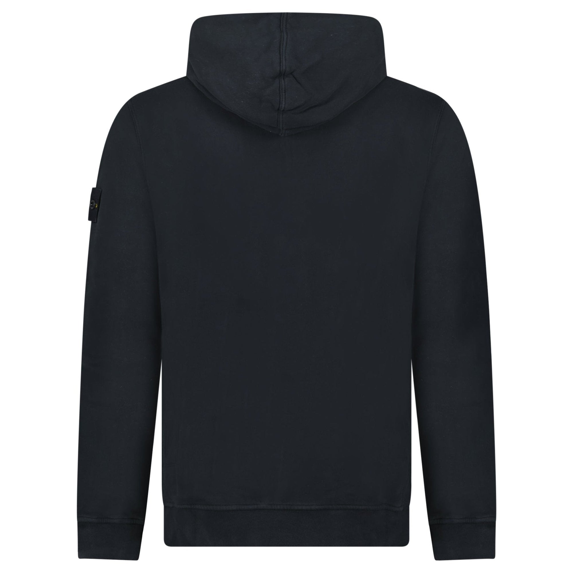 Stone Island Brushed Organic Cotton Hoodie Black