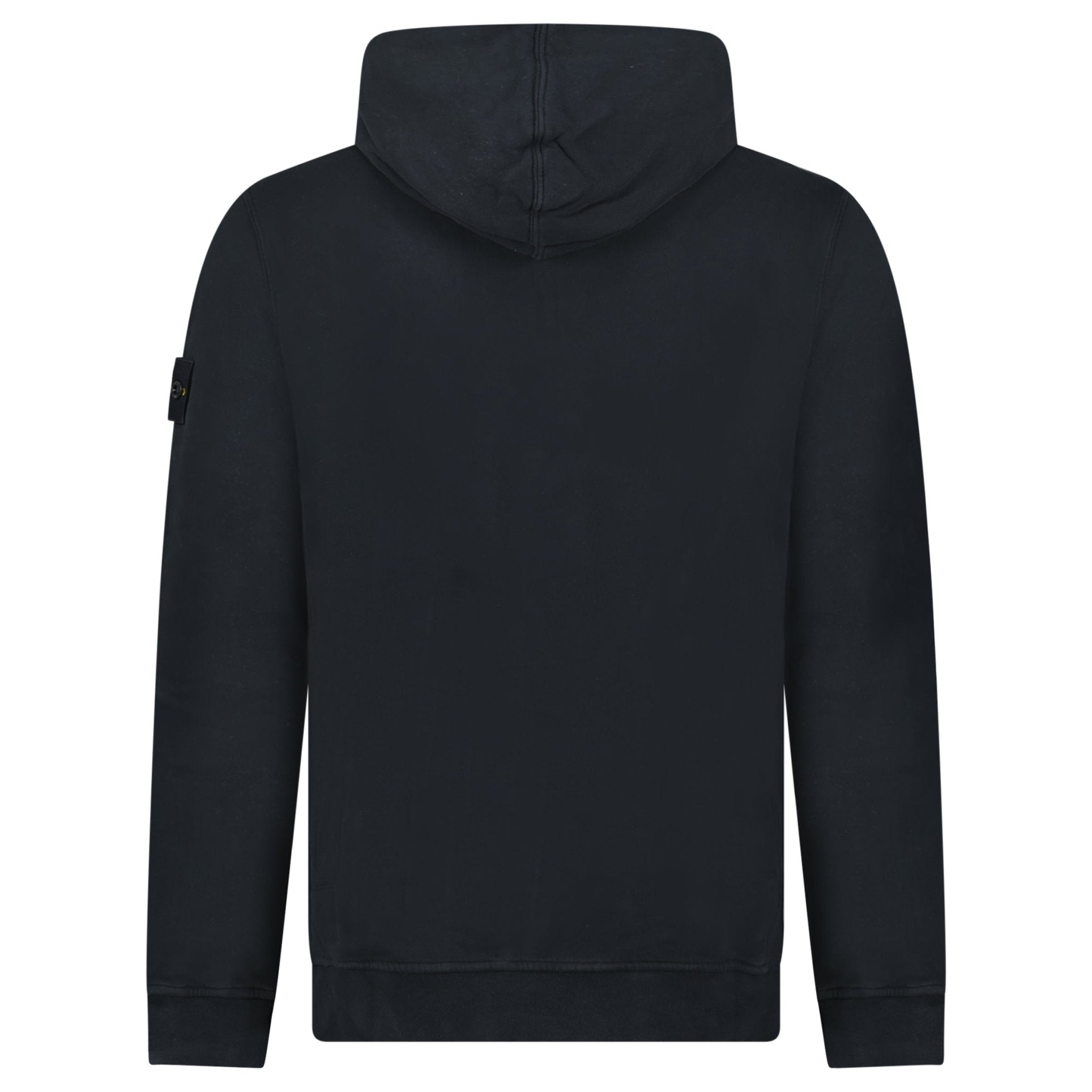 Stone Island Brushed Organic Cotton Hoodie Black