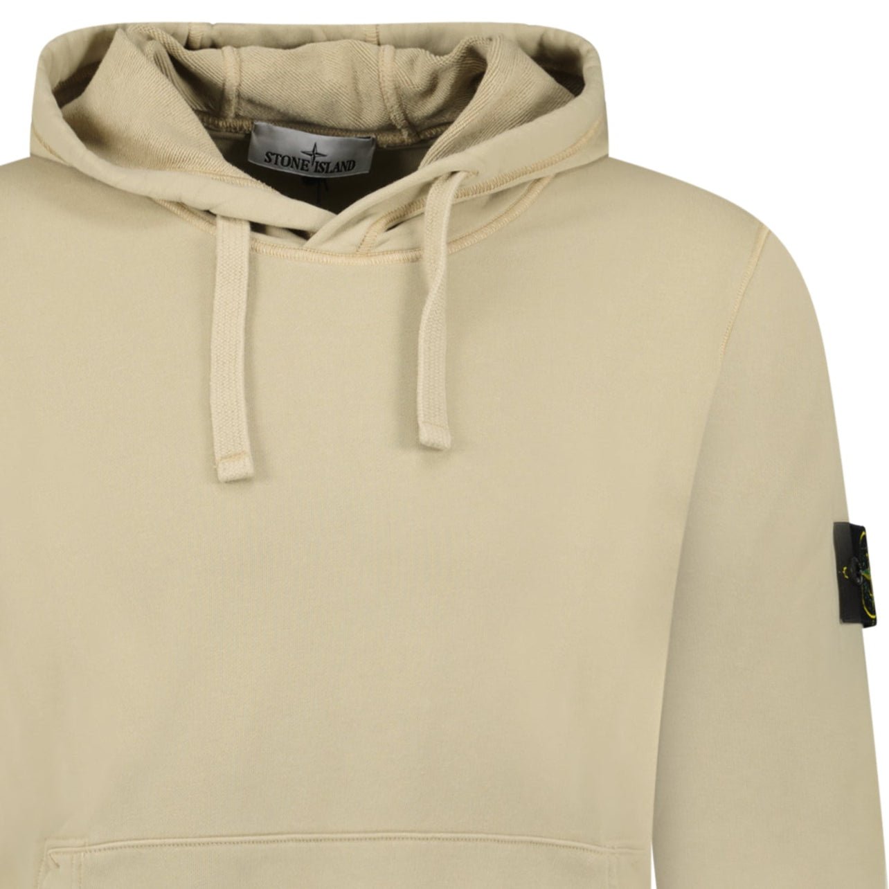 Stone Island Brushed Organic Cotton Hoodie Desert
