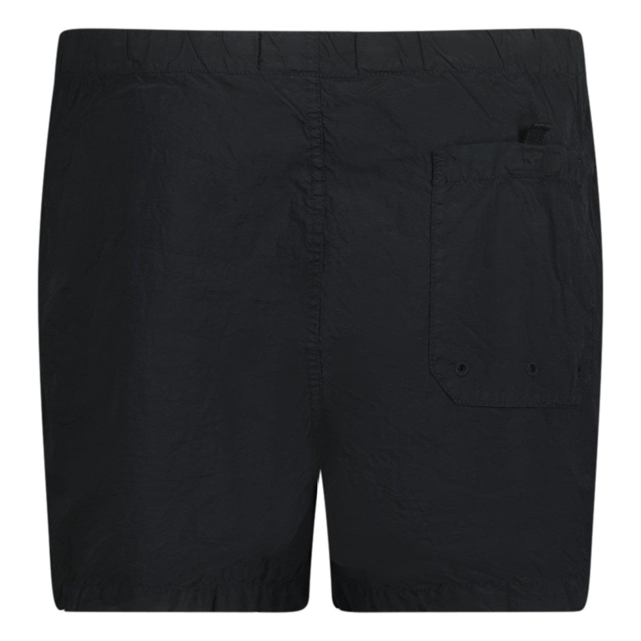 Stone Island Compass Button Chrome Swim Shorts Black