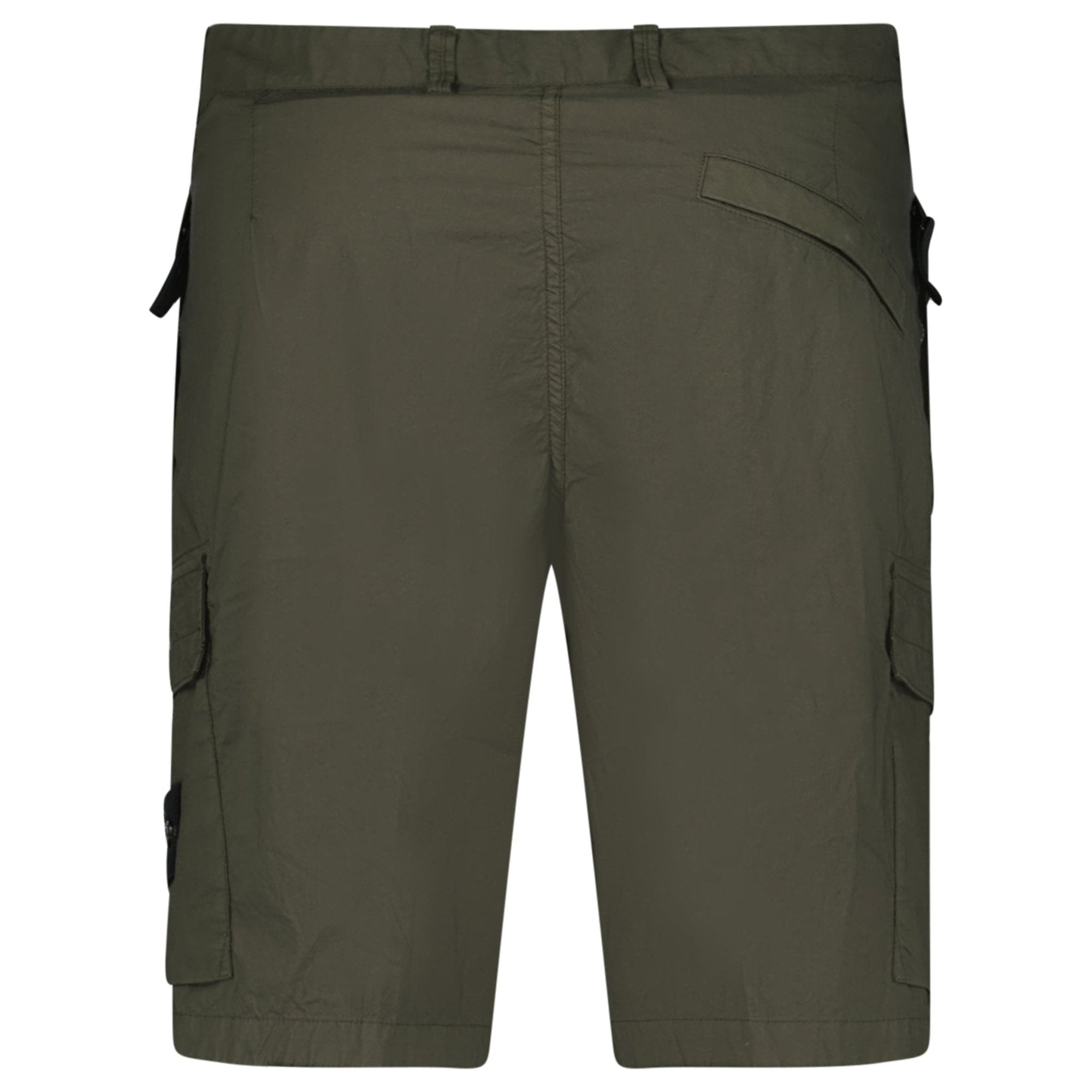 Stone Island Cotton Cargo Shorts Military Green