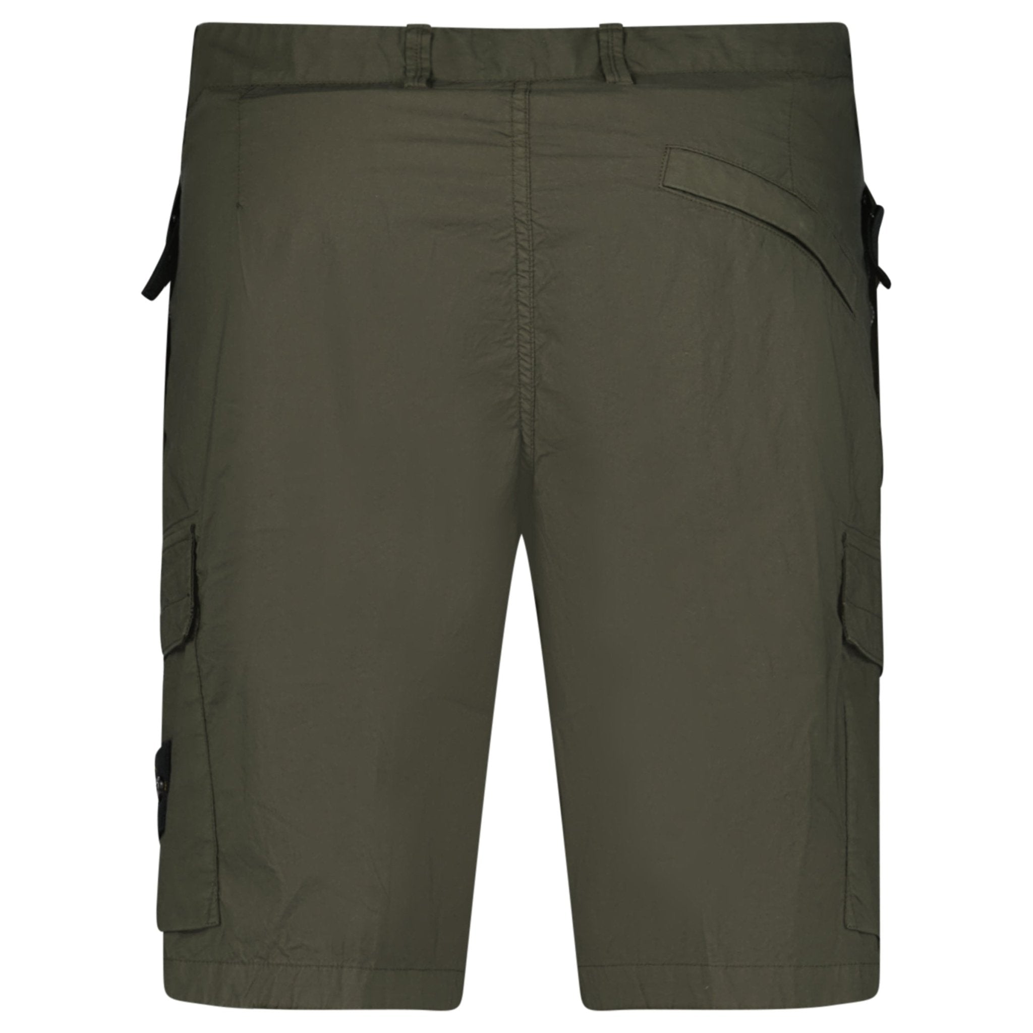 Stone Island Cotton Cargo Shorts Military Green