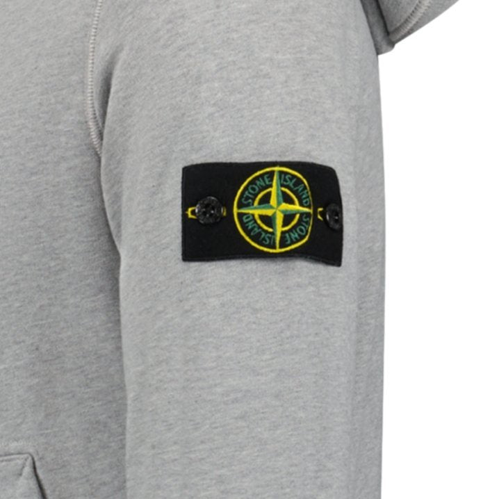 Stone Island Cotton Hooded Sweatshirt Grey