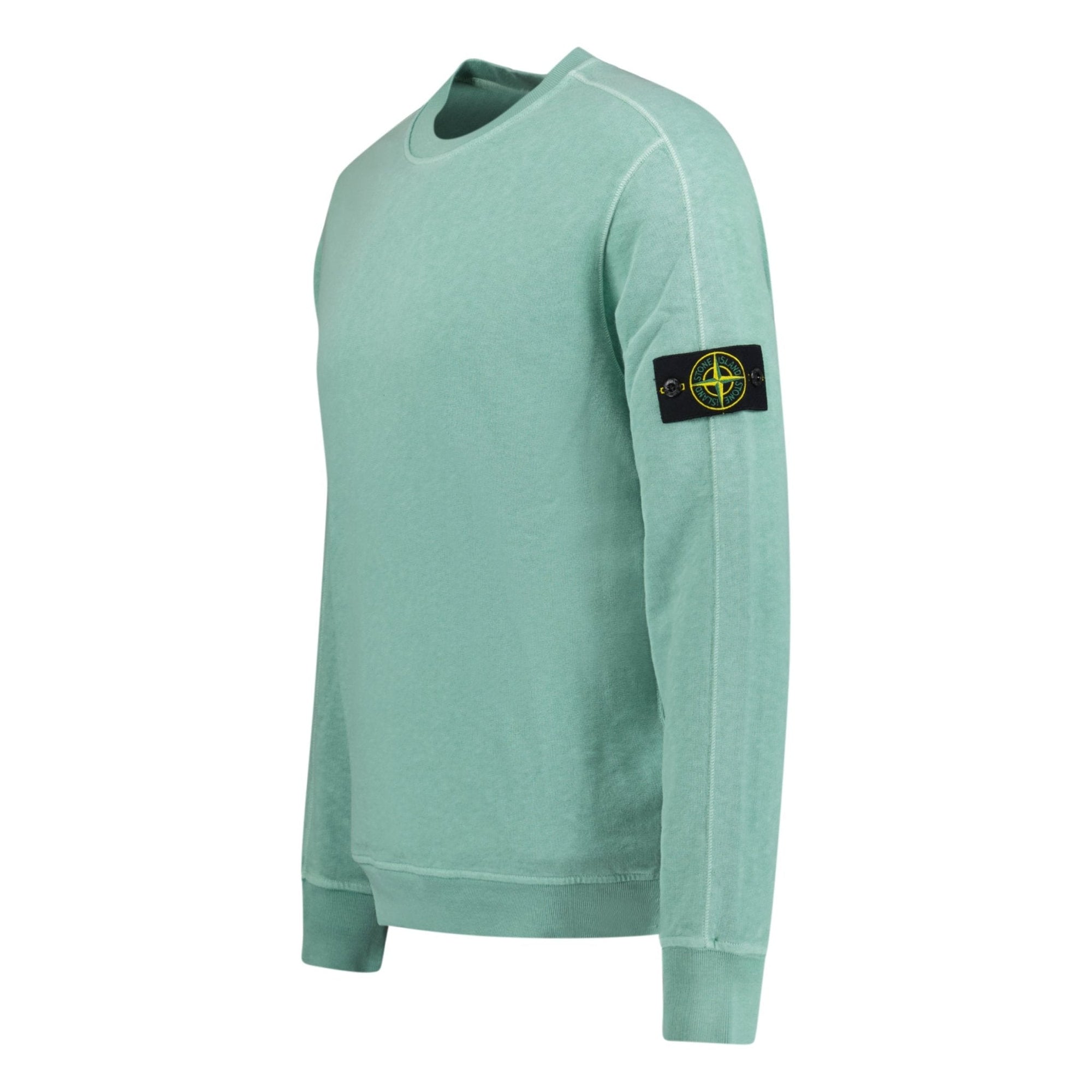 Stone Island Crew Neck Light Sweatshirt Mint Green
