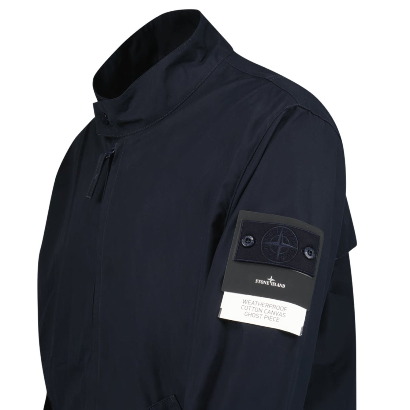 Stone Island Ghost Weatherproof Cotton Canvas Jacket Navy