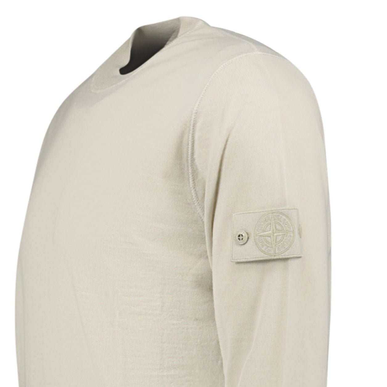 Stone Island Ghost Wool Crew Neck Jumper Beige