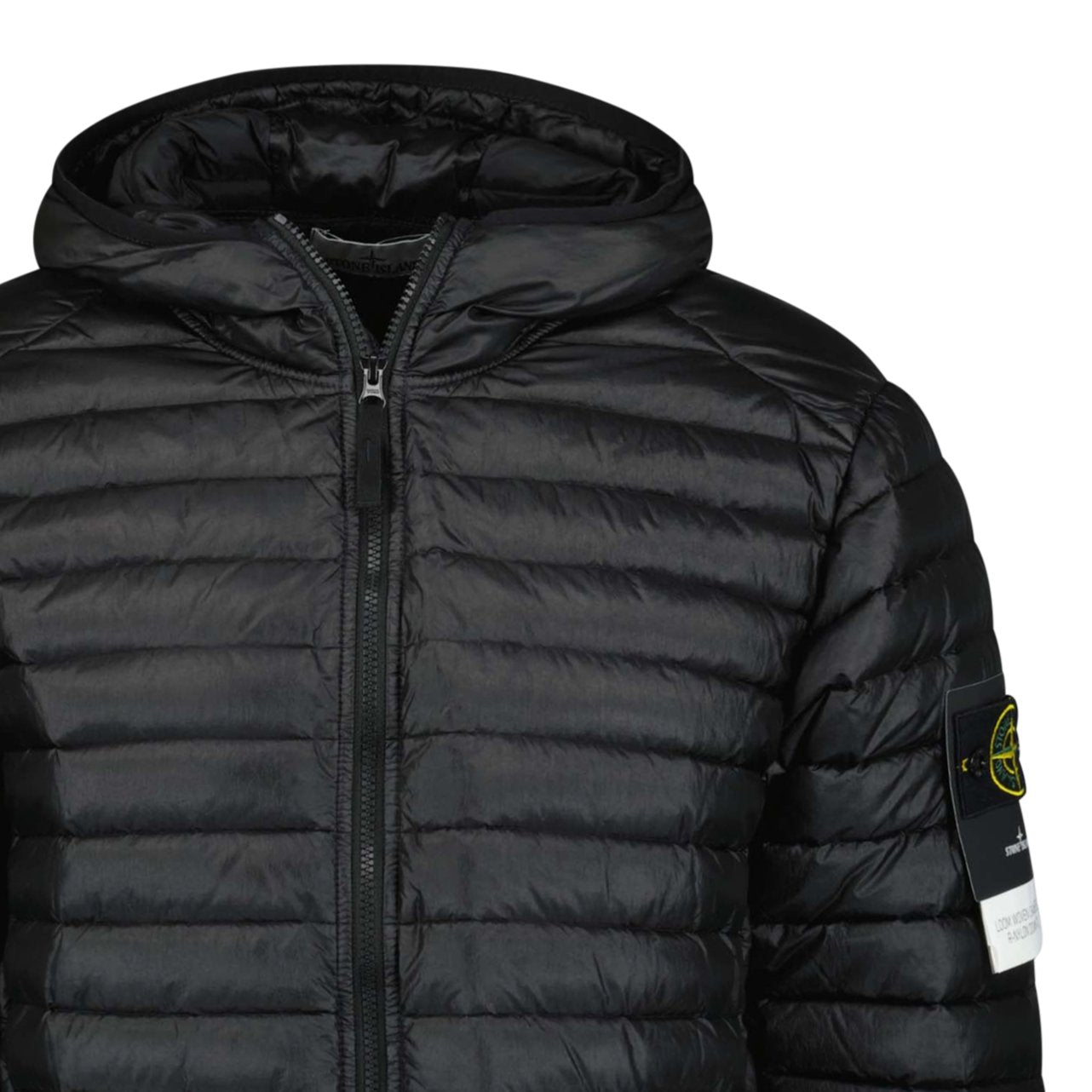 Stone Island Loom Woven Down Chambers Stretch Nylon-Tc Jacket Black