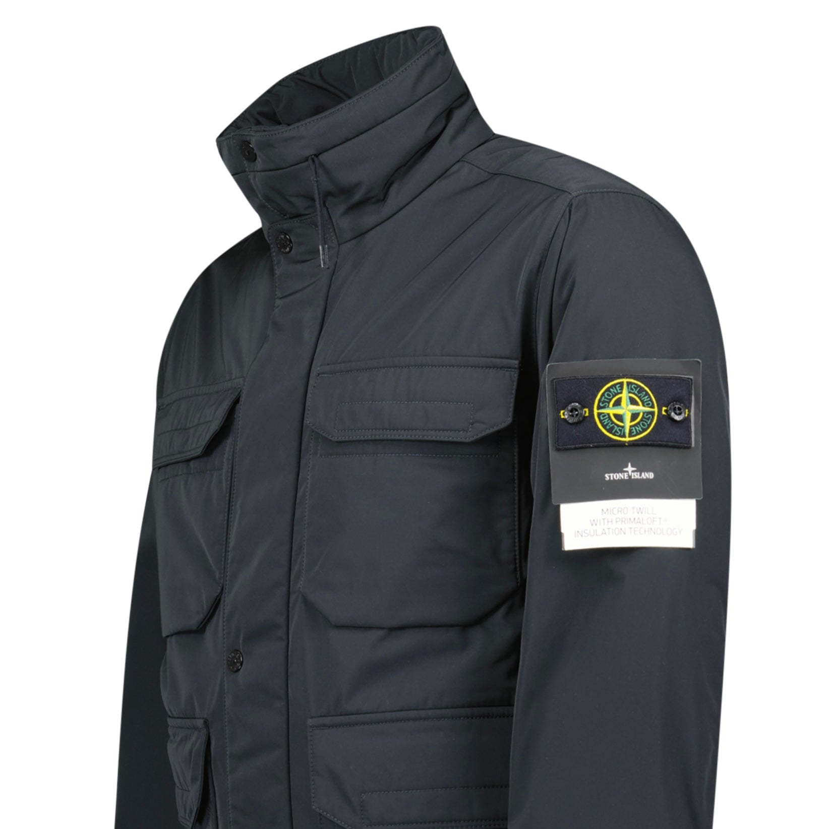 Stone Island Micro-Twill Primaloft Field Jacket Black