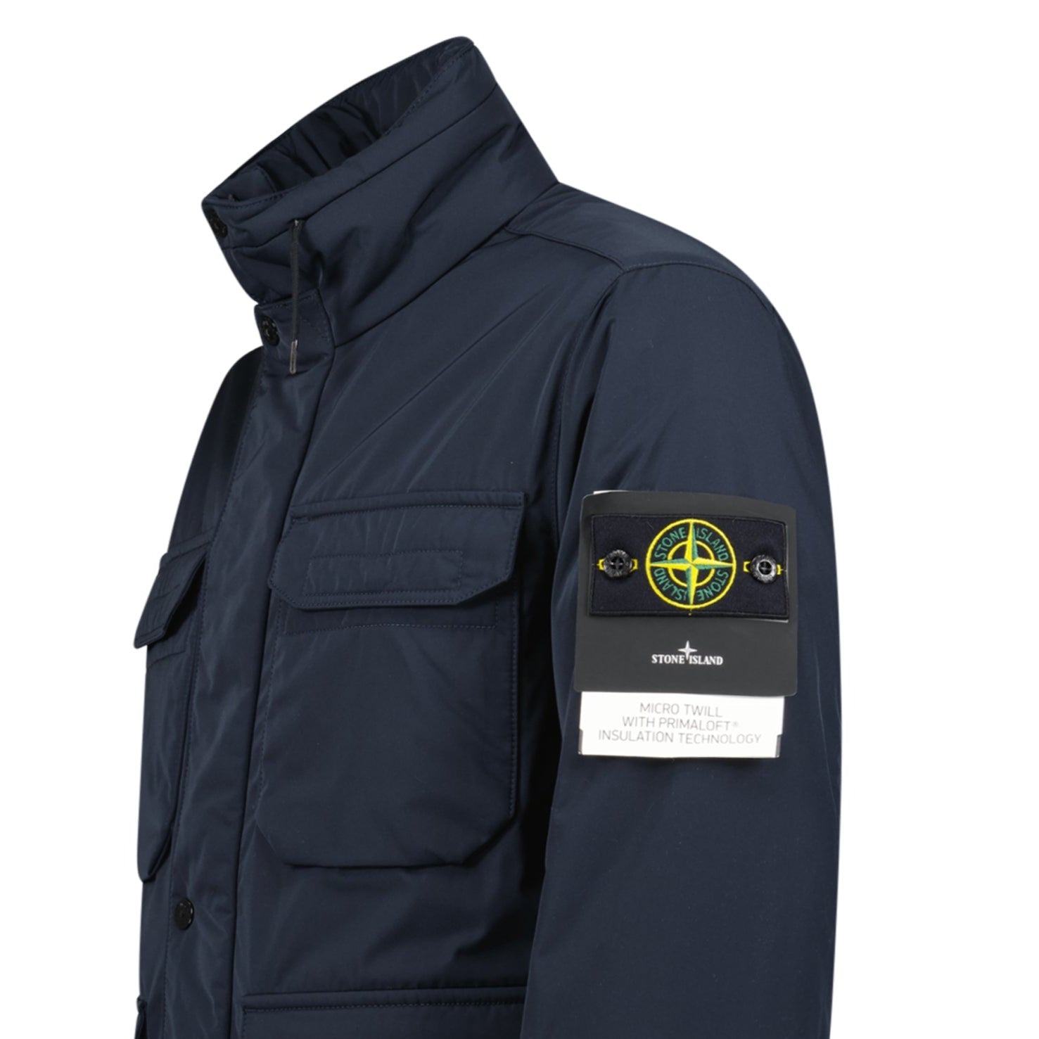 Stone Island Micro-Twill Primaloft Field Jacket Navy