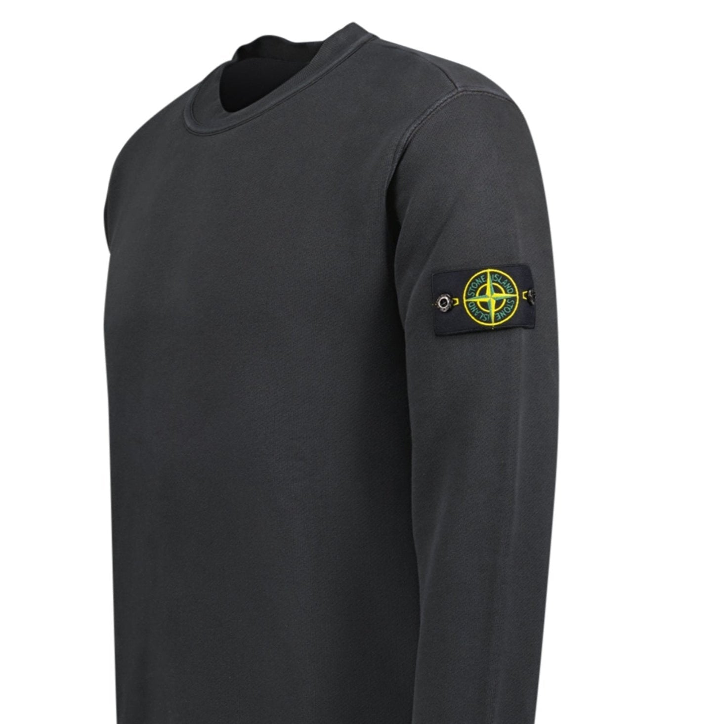 Stone Island Old Effect Crewneck Sweatshirt Black